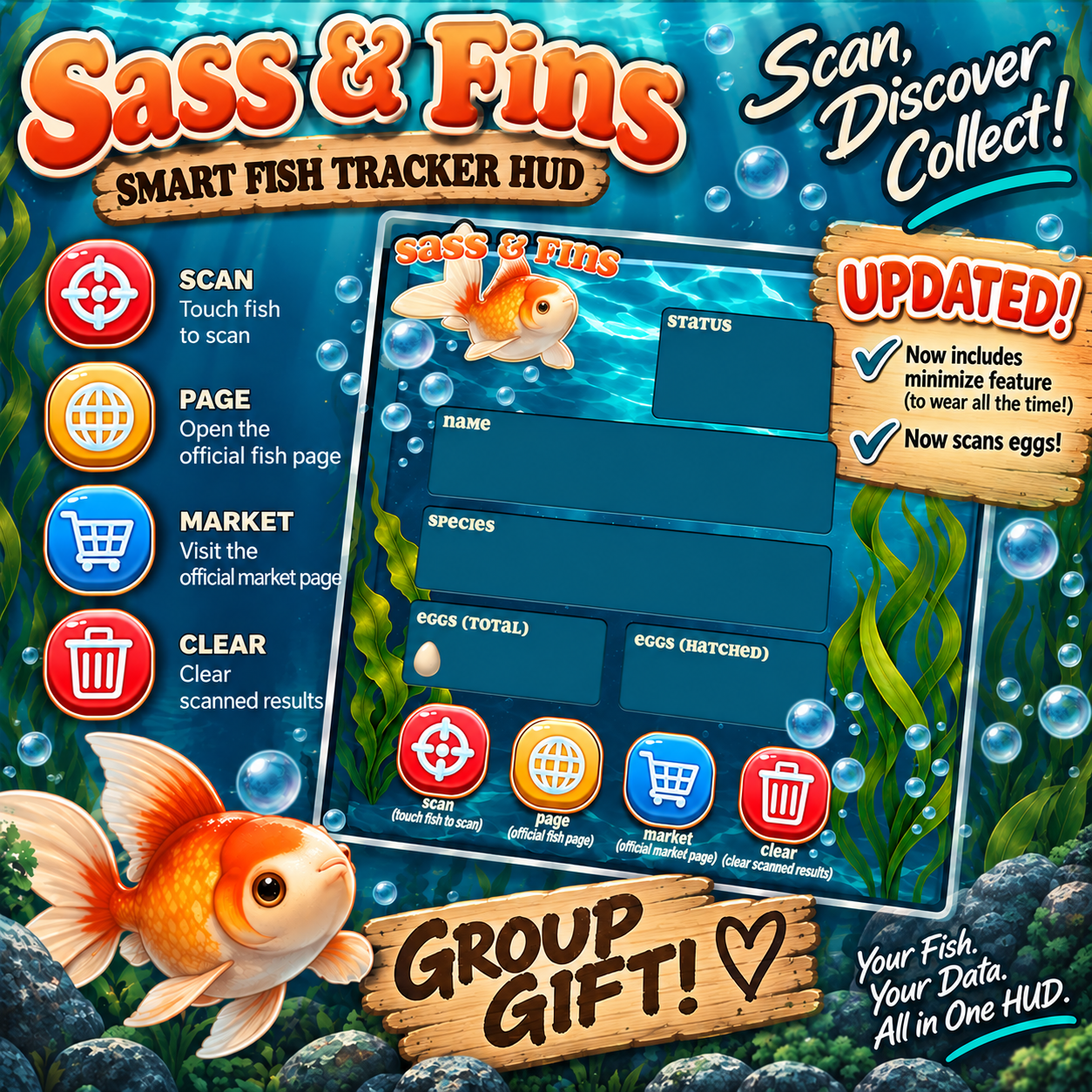 Smart Fish Tracker HUD