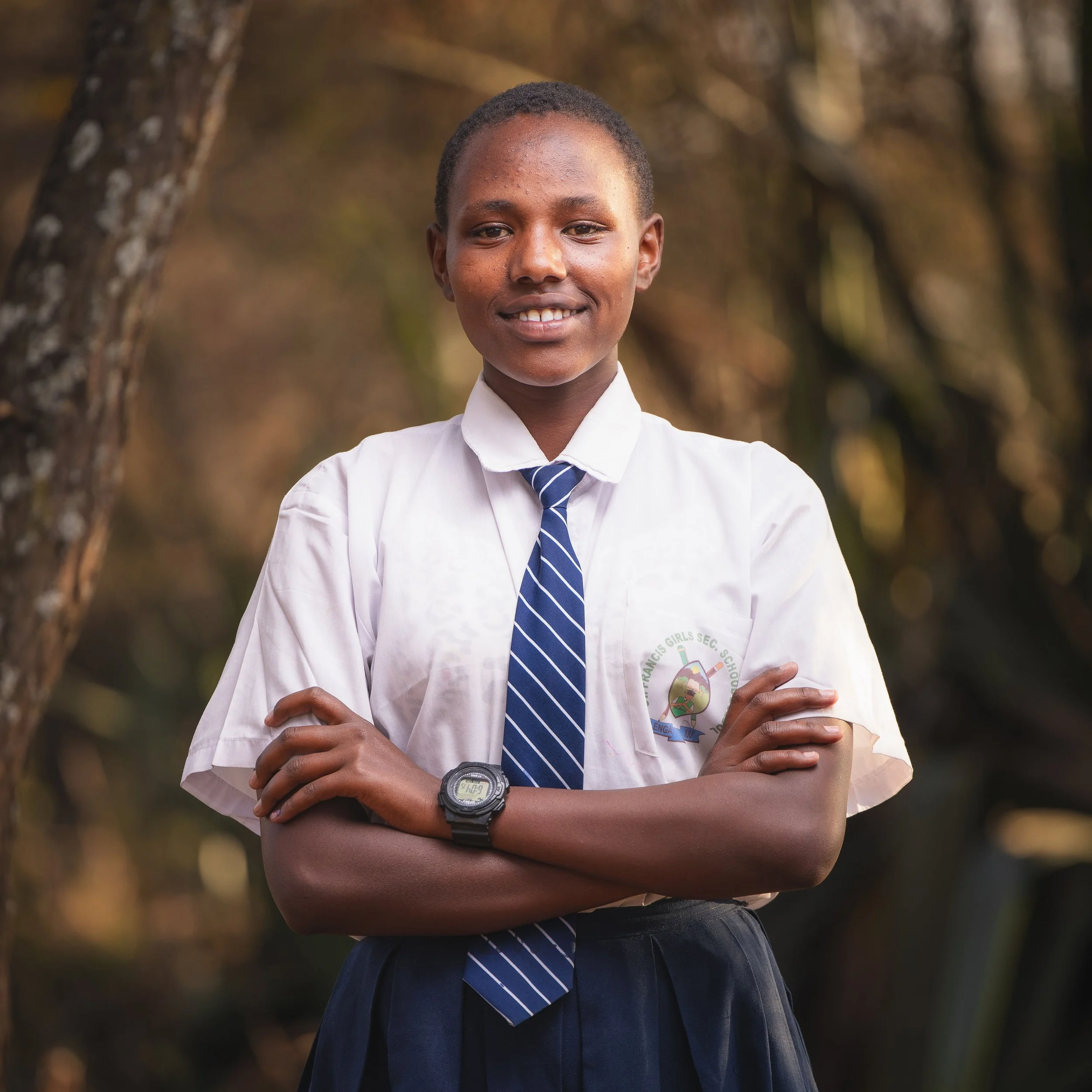 Catherine Lentiya | Catherine is truly thankful for the opportunity to continue learning at high school. She enjoys studying mathematics and considers herself quite a logical thinker. At age 17, in grade 11, Catherine is an orphan and has had to grow
