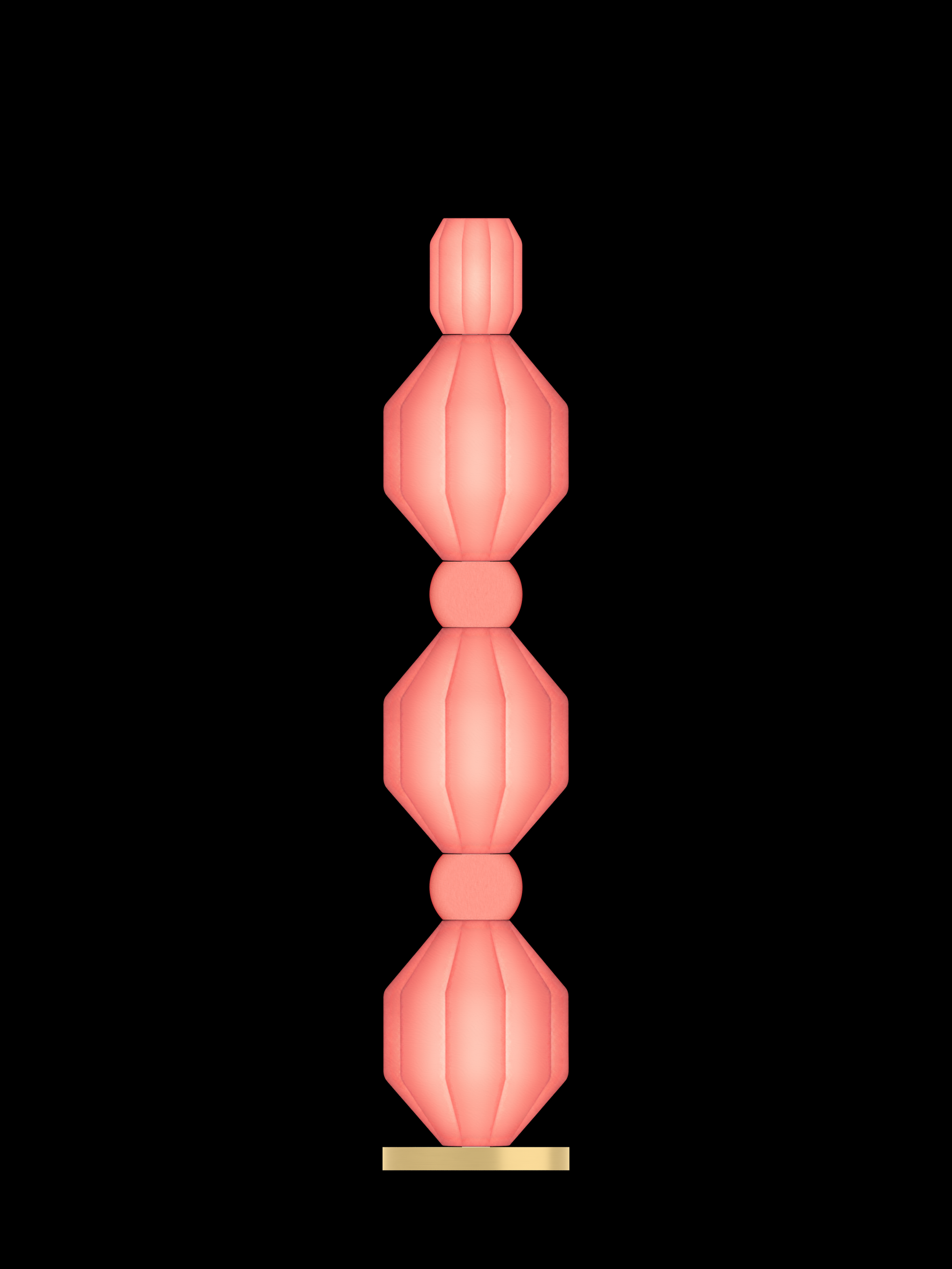 ELAINE, light on, straight-on proportional-scale product view by Eldon Trace