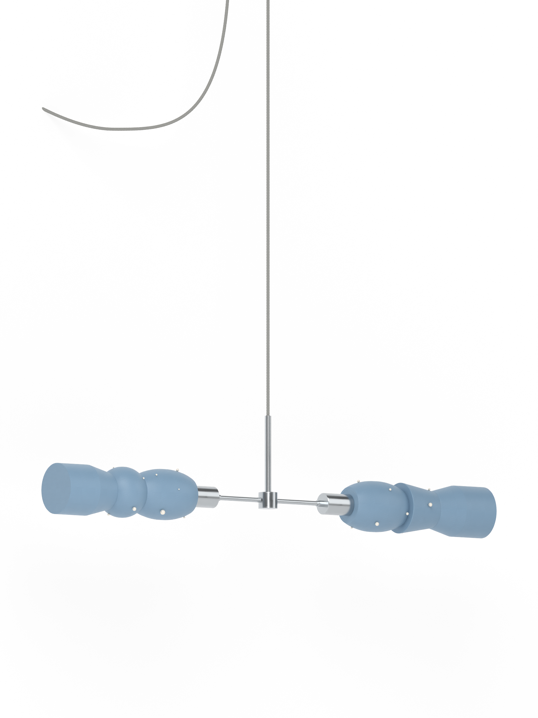 Guest Star Eavesdropper in Twill with Pearl details with nickel hardware, plug-in, light off.