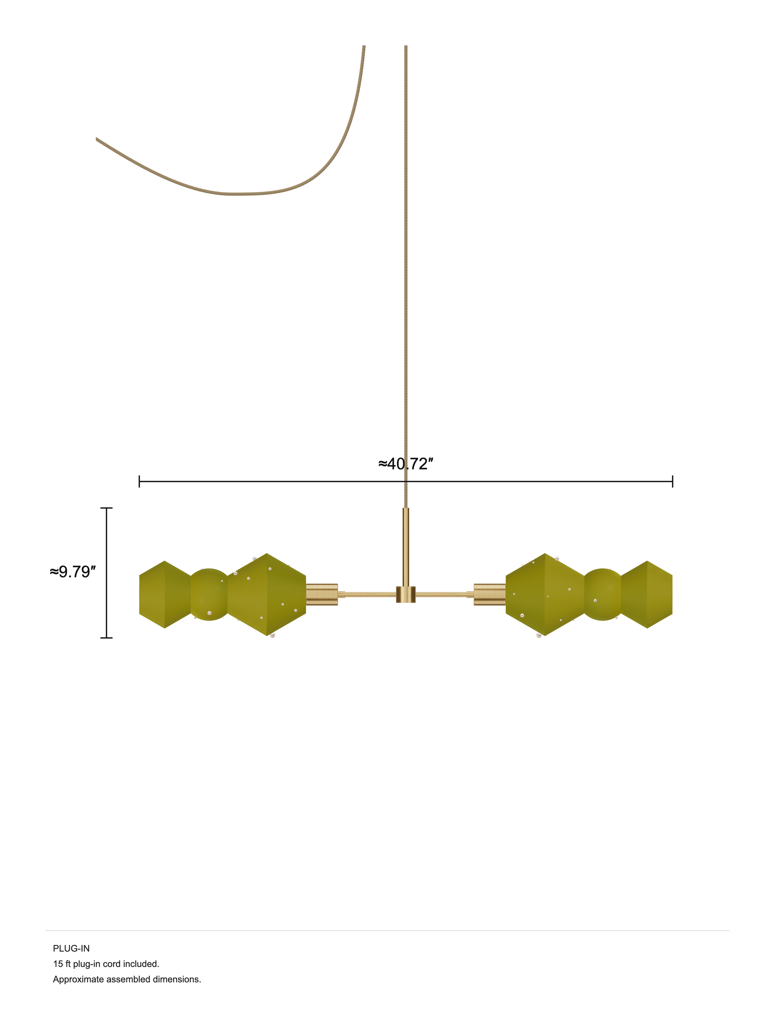 Viv Eavesdropper, plug-in, assembled dimension drawing.