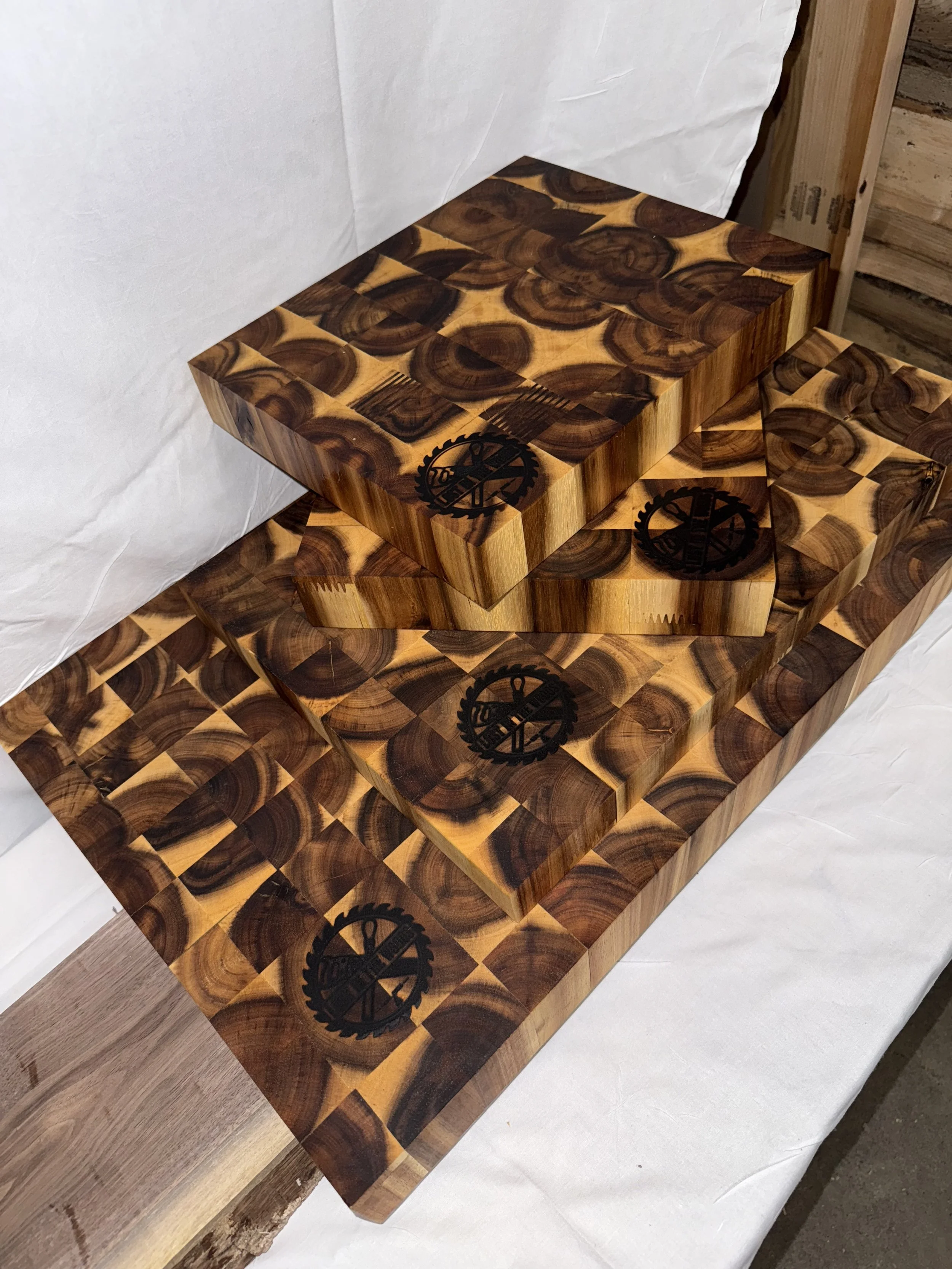 Acacia Wood End Grain Butcher Block