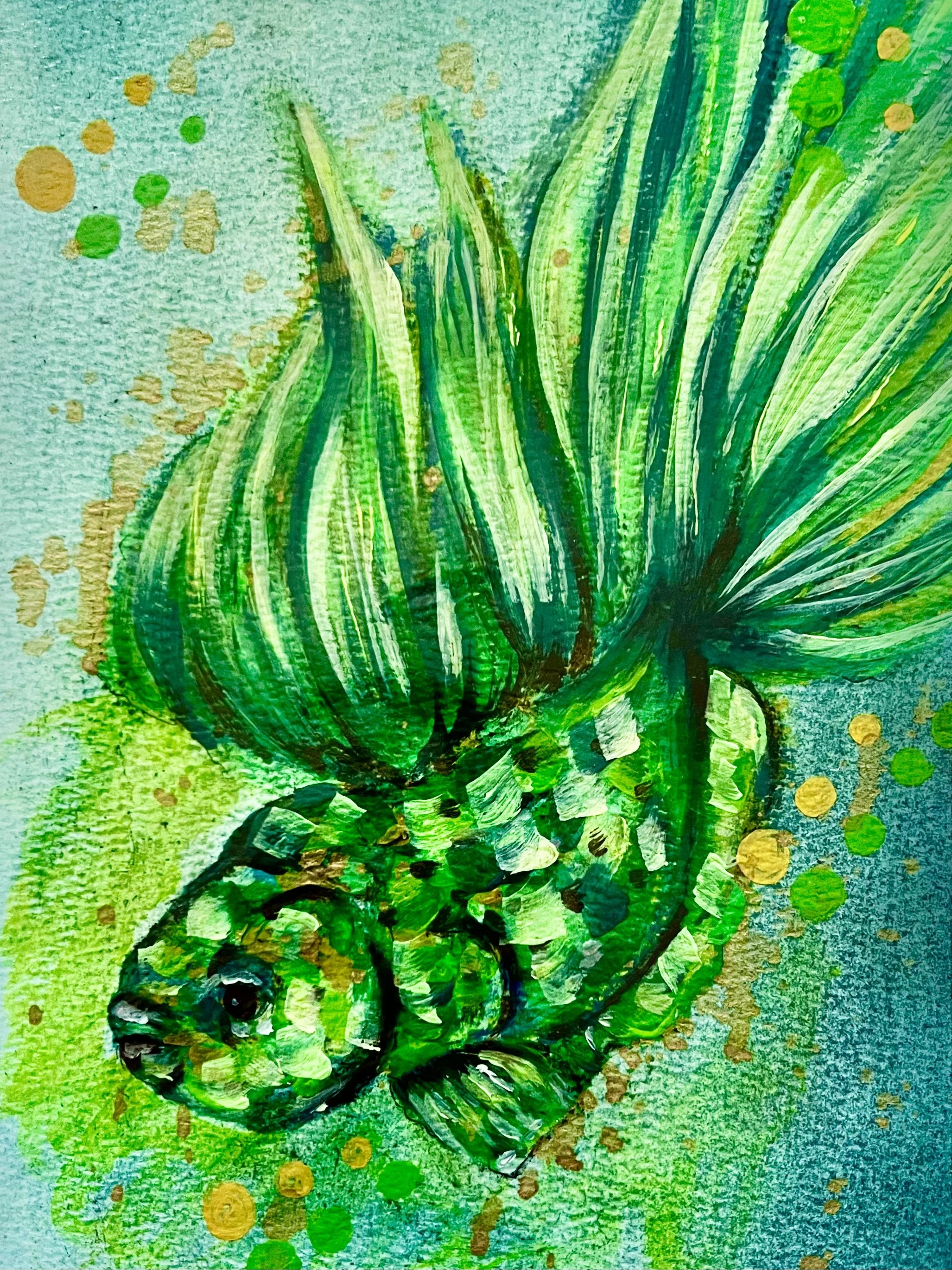 8x11
oil on acrylic
water color paper
Angel fish