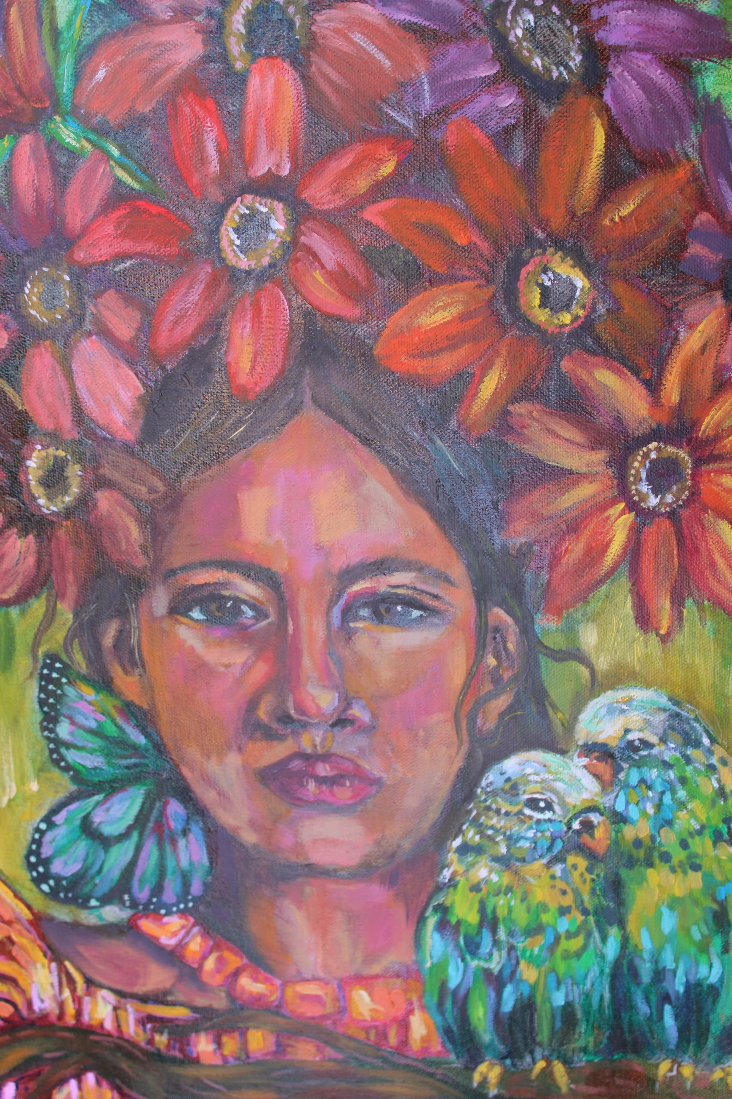 "Love Birds"
14x18
Oil on Acrylic
canvas