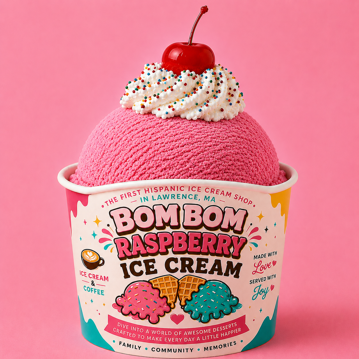 Bom Bom Rasberry