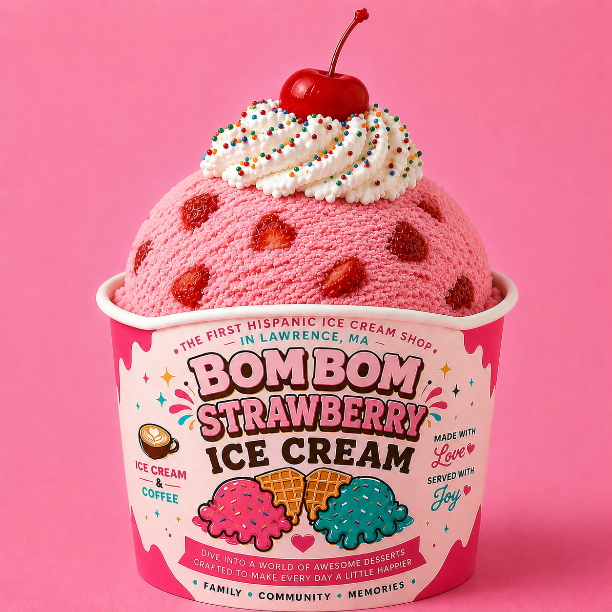 Bom Bom Strawberry