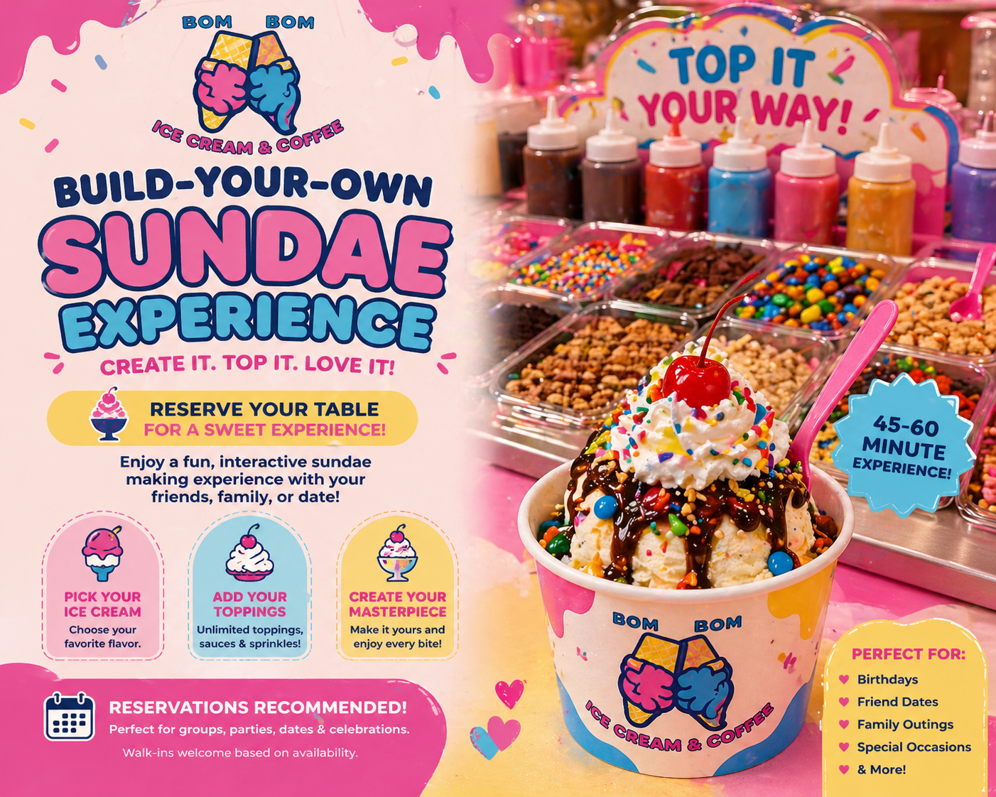 Build-Your-Own Sundae Experience