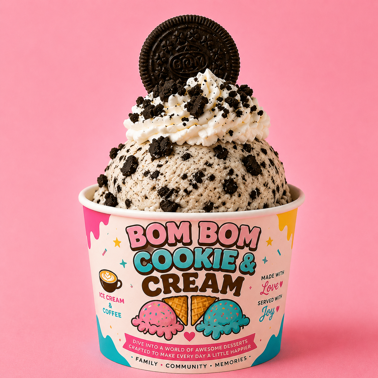 Bom Bom Cookie & Cream