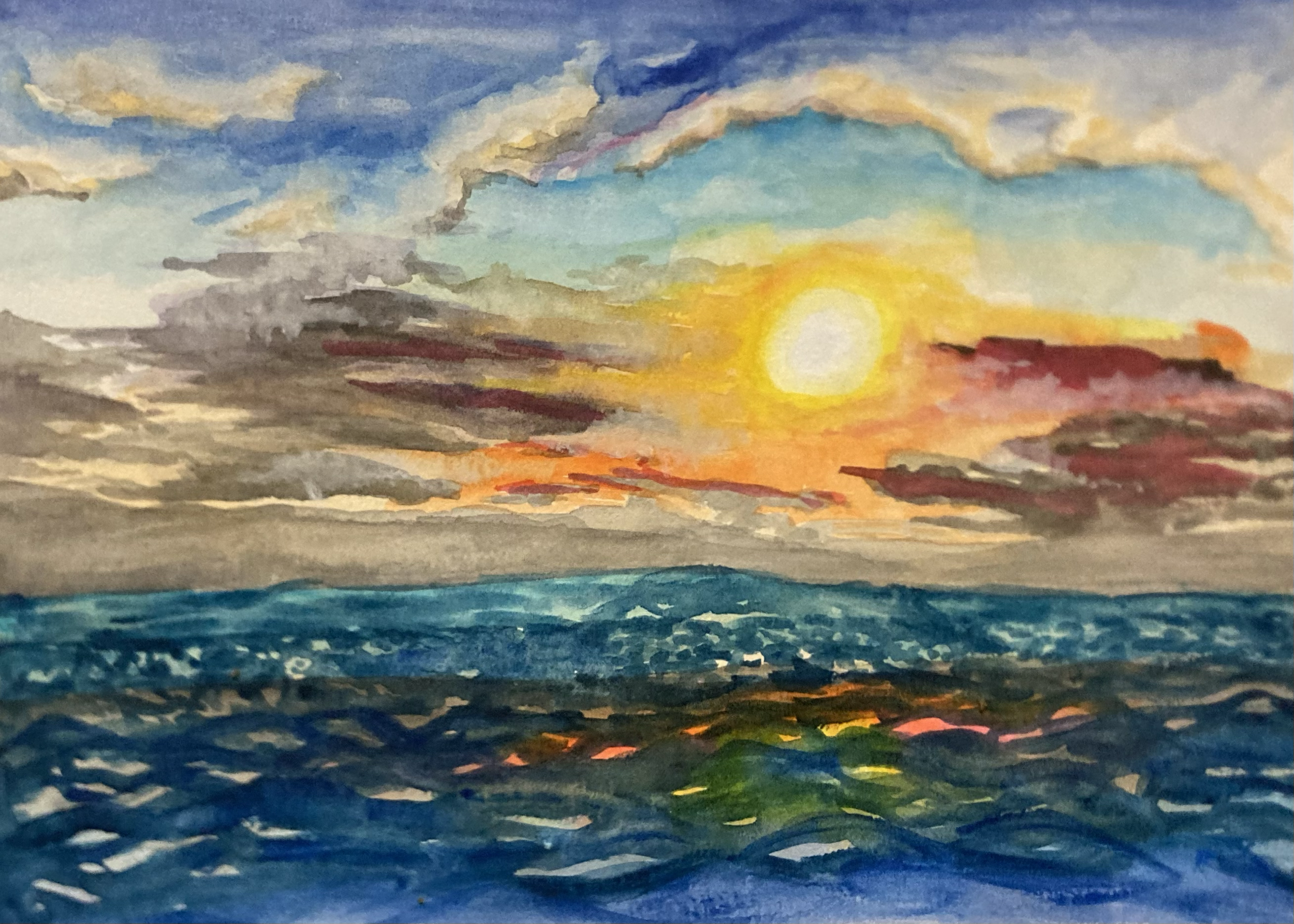 Sunset at Sea