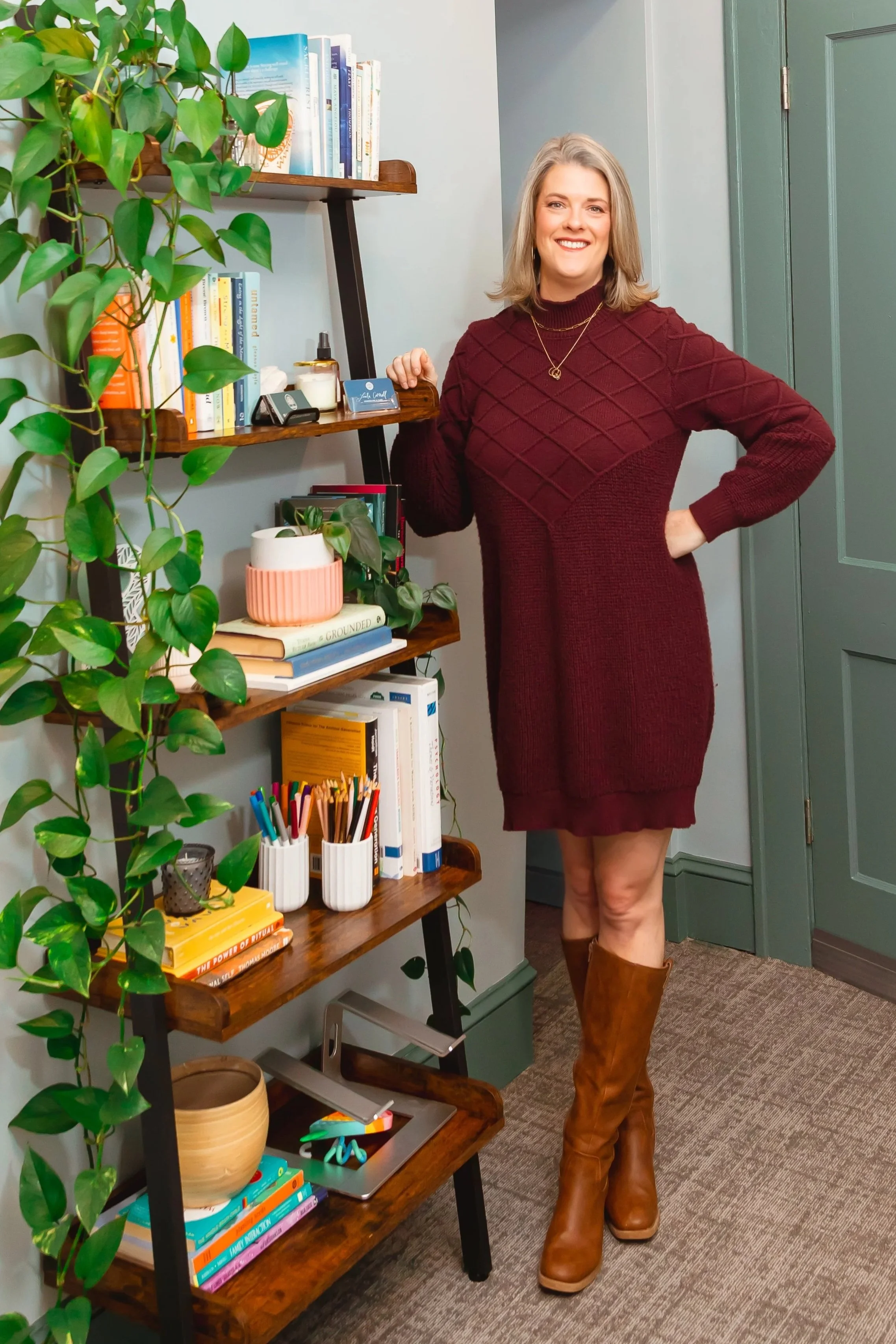 Litzie Hassell in her office in Decatur, GA.