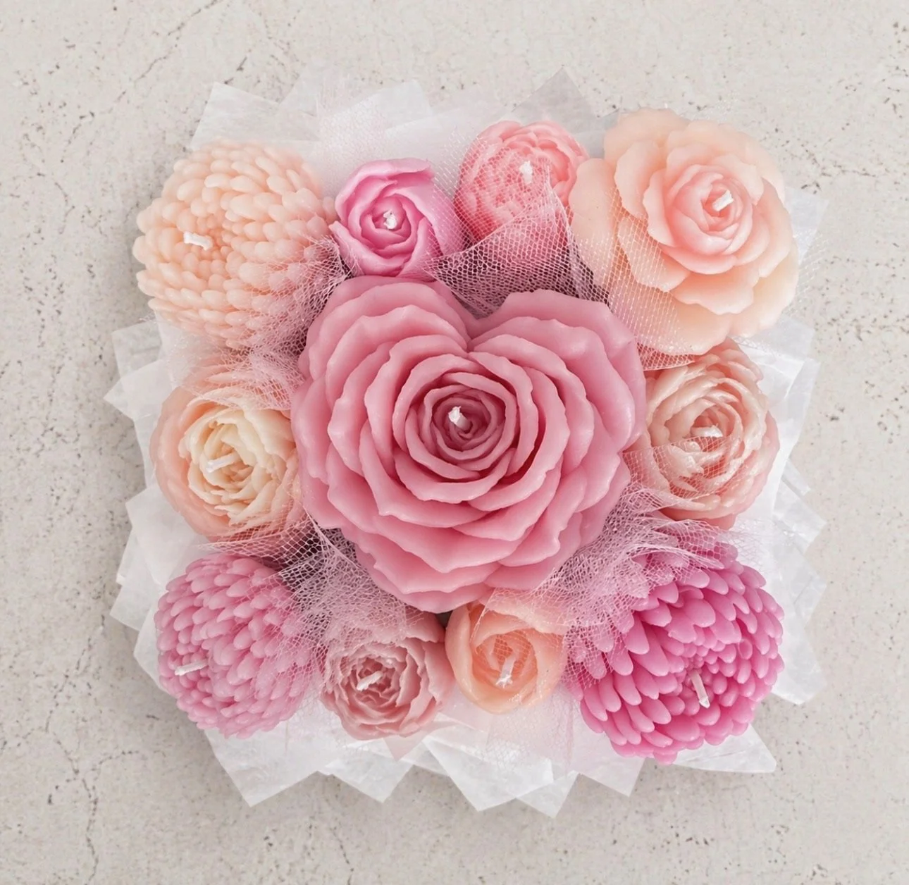 Center Heart Bouquet