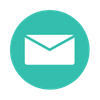 Icon of an envelope within a teal circle, representing email or messaging.