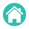 Icon of a house inside a green circle.