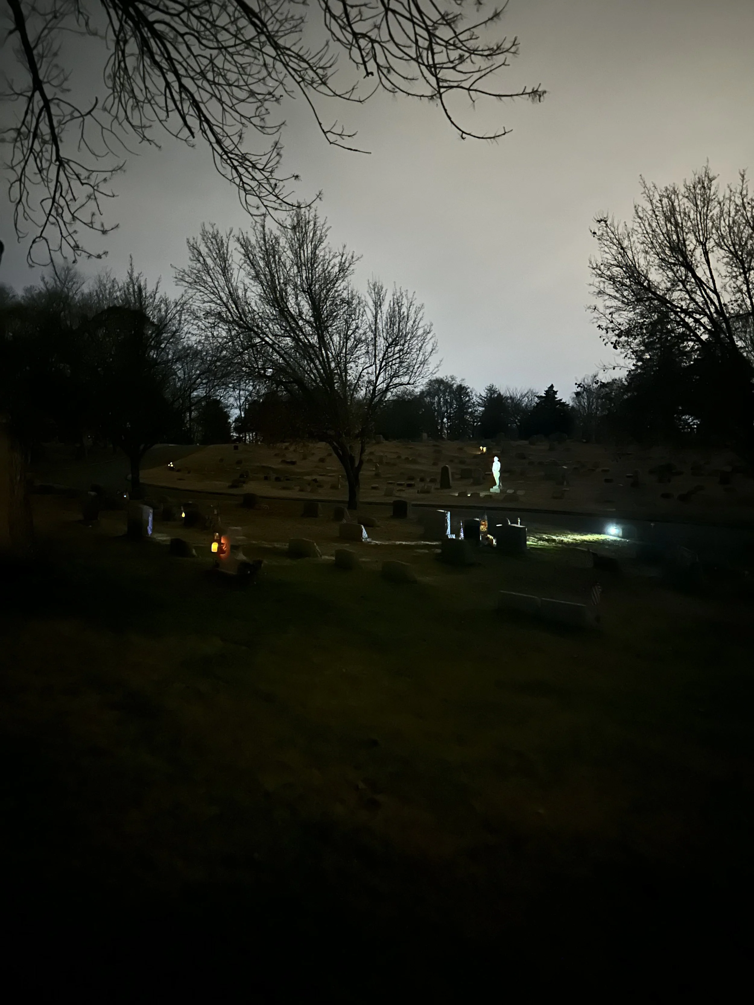 Scouting location at Wenonah Cemetery.