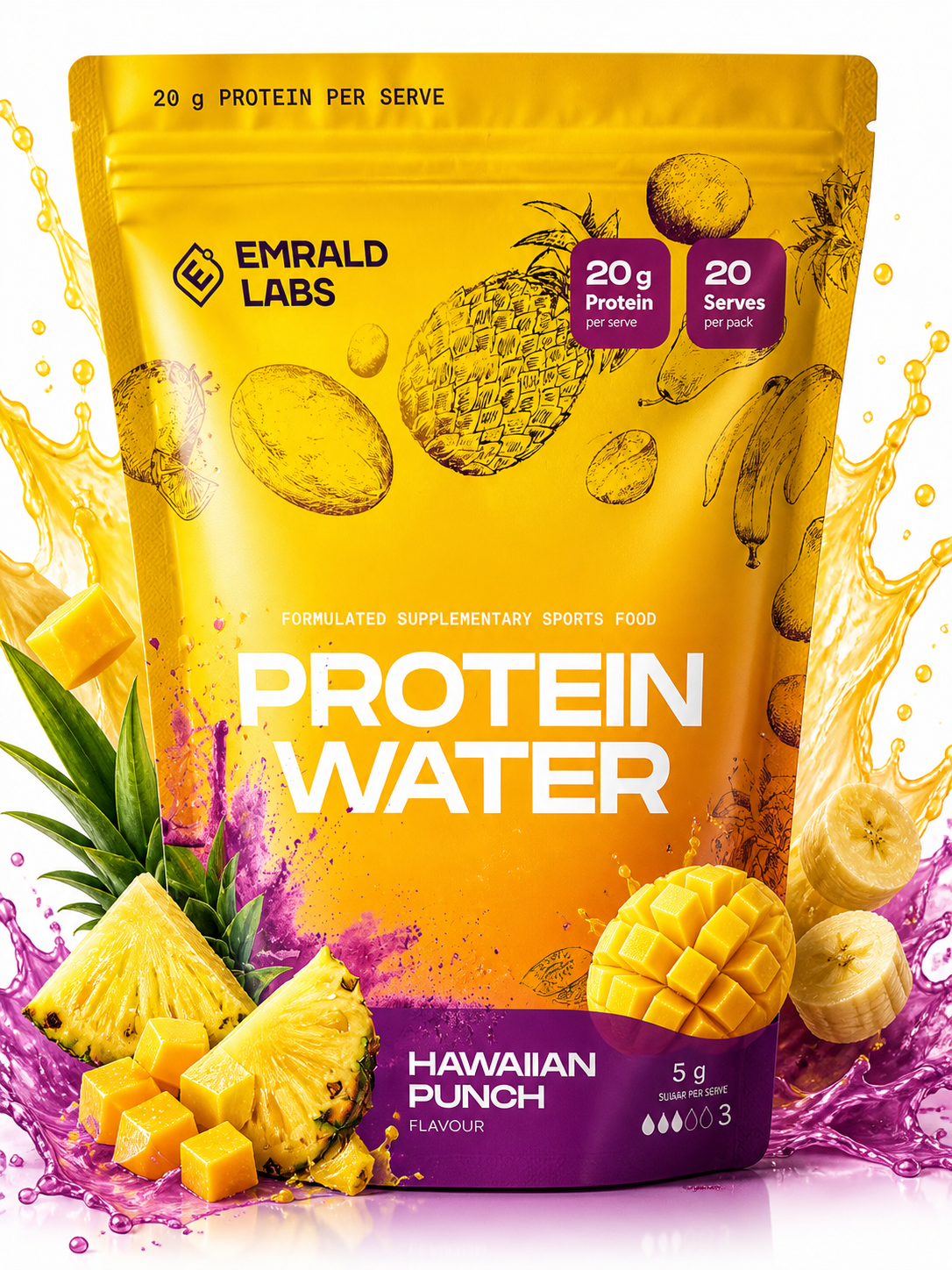 Emrald labs Protein water 500g
