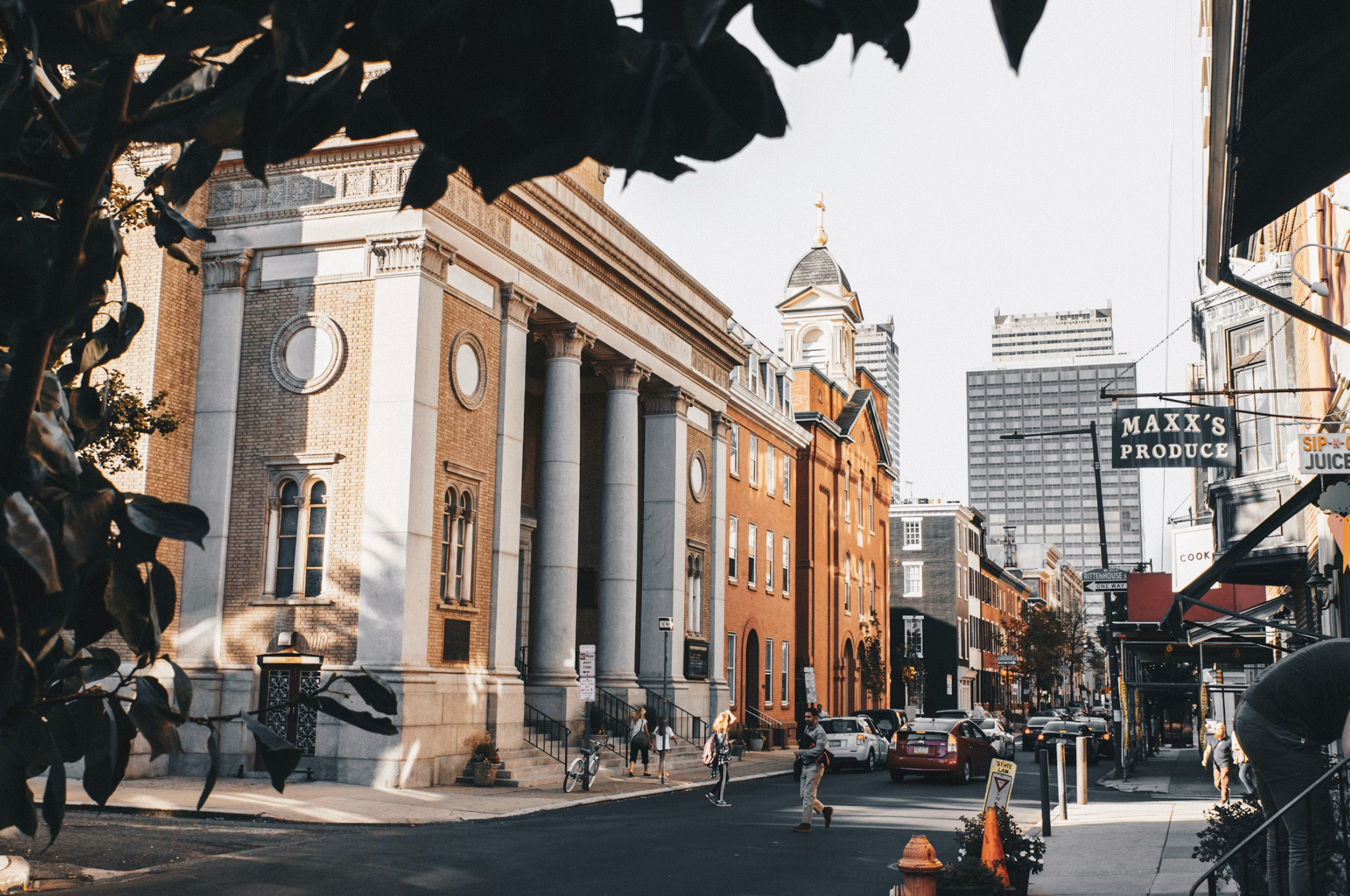City of philadelphia scene black and white. Shot with a professional photographer Michael La and Arafine Studios Daytona Beach.