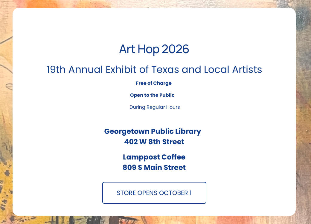 Art Hop Georgetown, TX