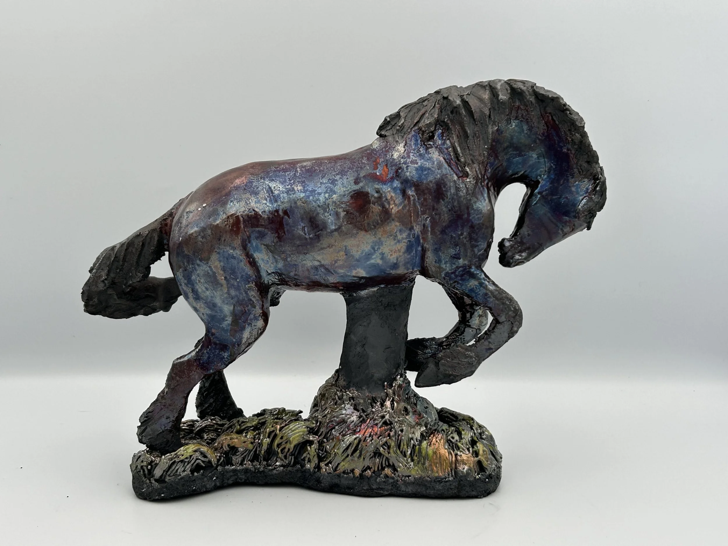 "Black Beauty"

This piece is a representation of the character Black Beauty in Anna Sewell's book. It expresses a need to find home.