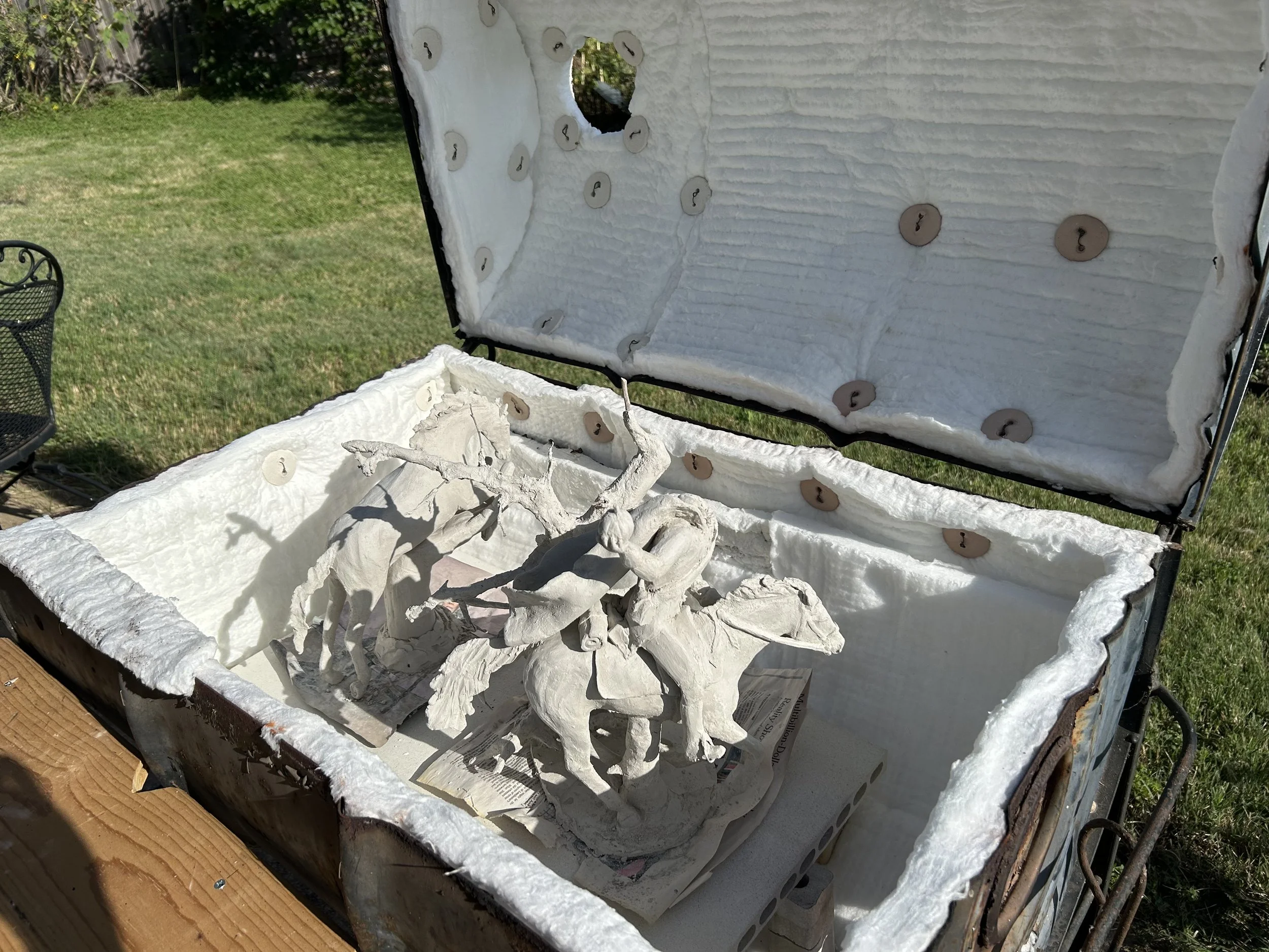 Into the kiln for bisque fire. (3-4 hours)