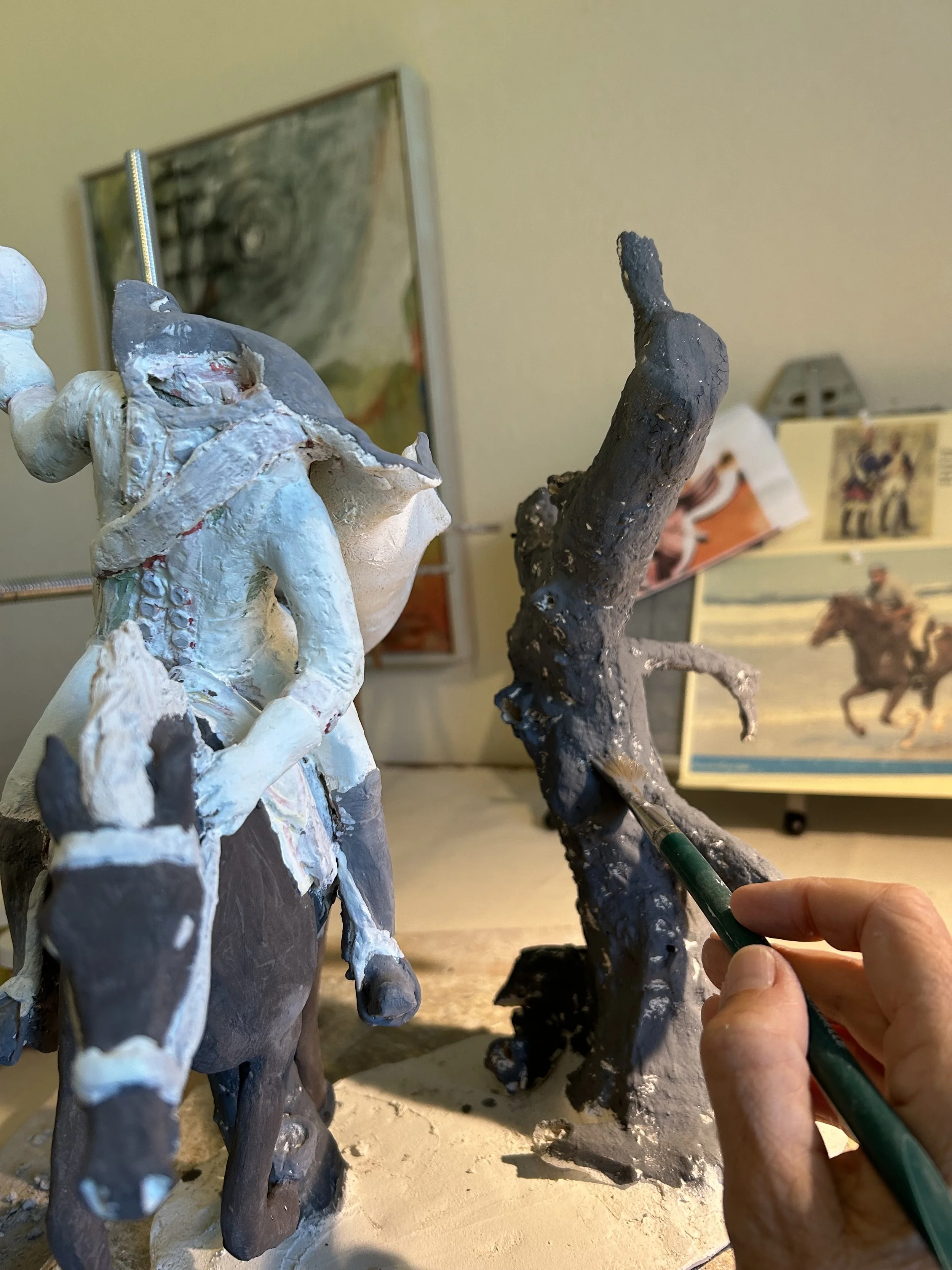 After bisque, time to glaze!