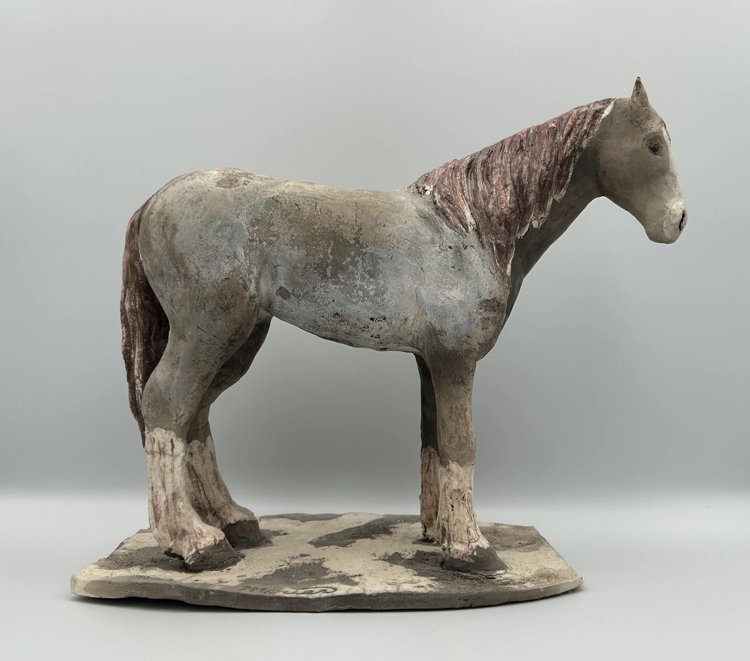 Roan Draft Horse