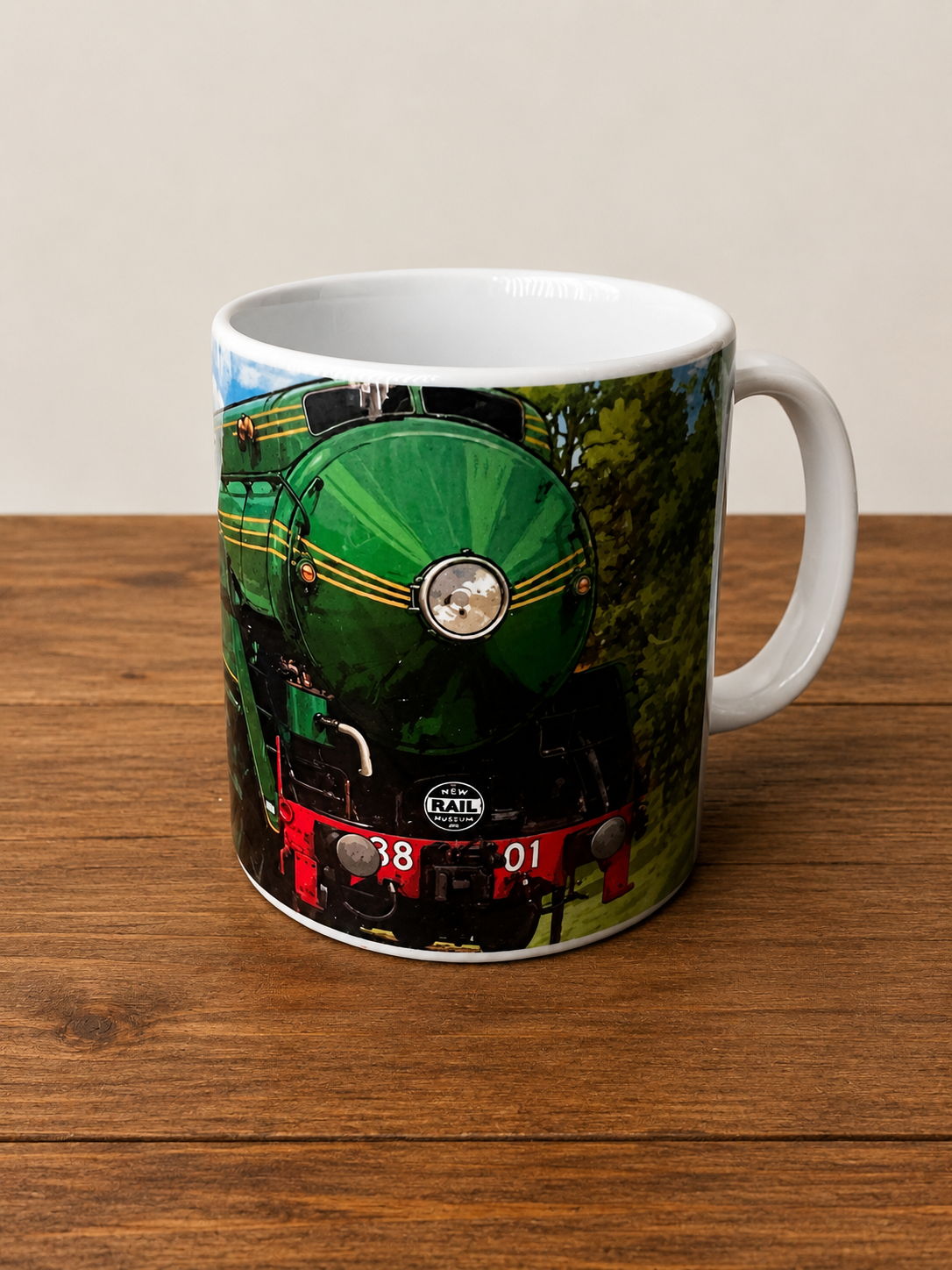 3801 Cartoon Train Mug