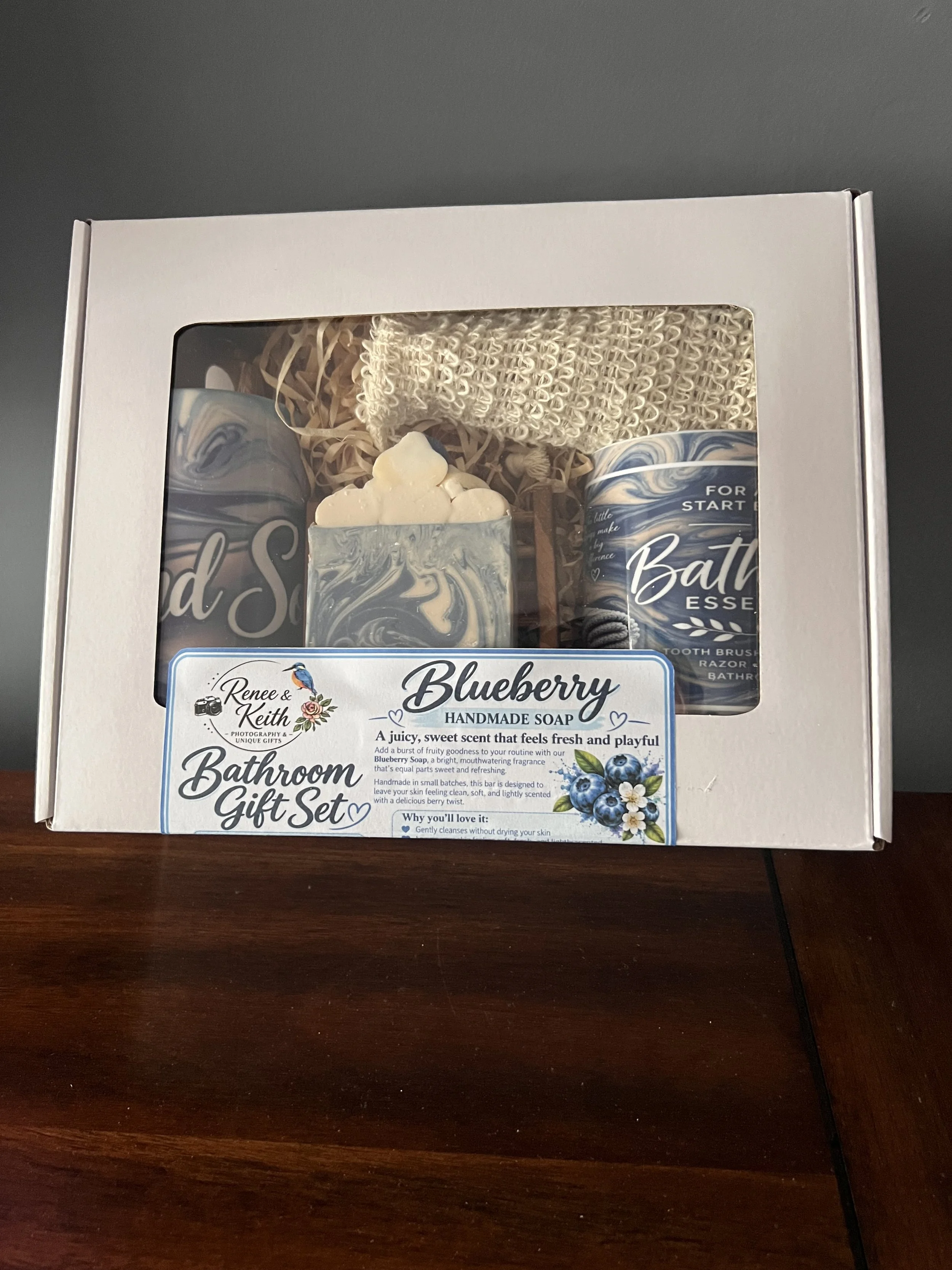 Bathroom Gift Set "BlueBerry"