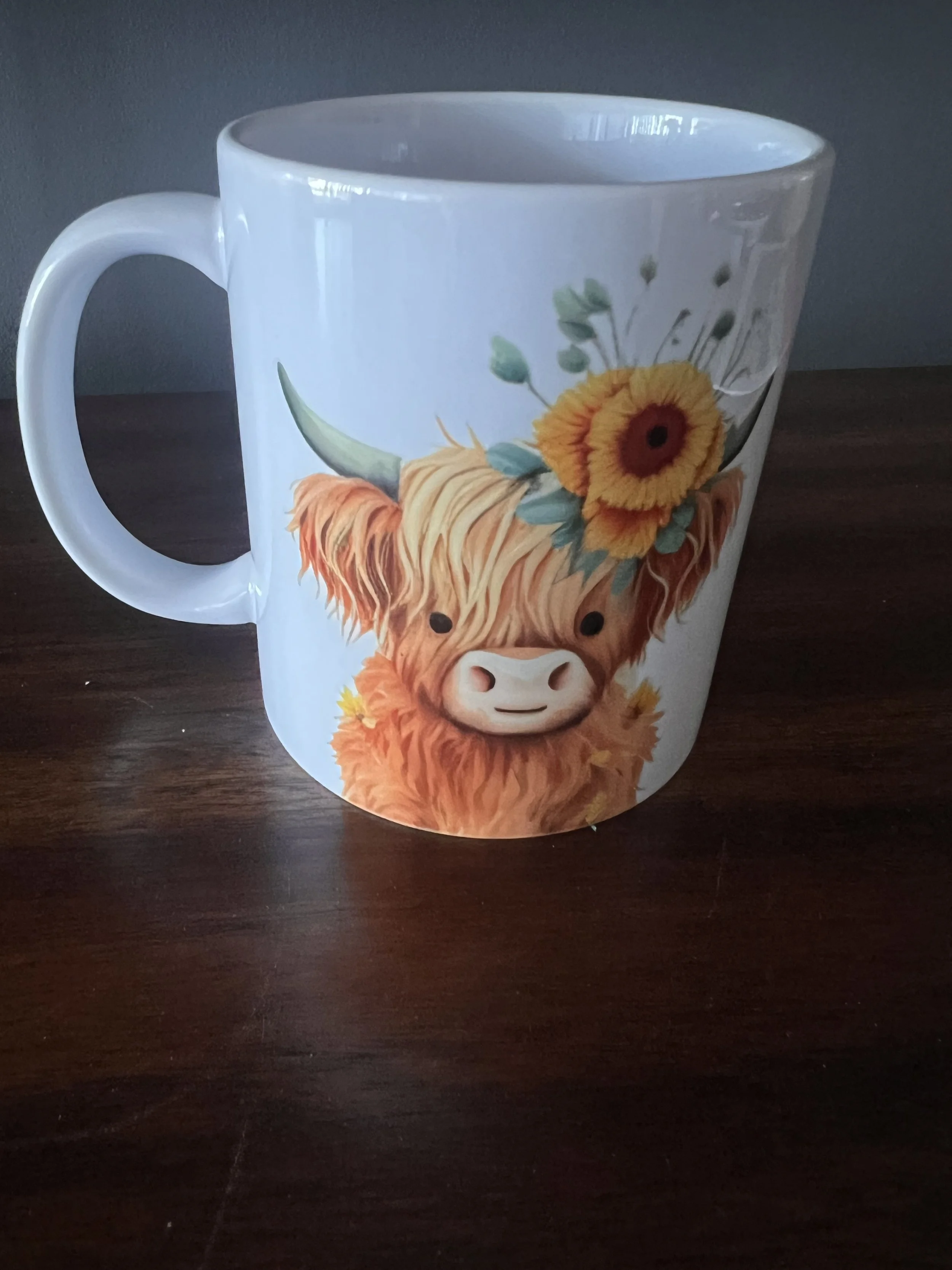 Highland Cow Cartoon Mug