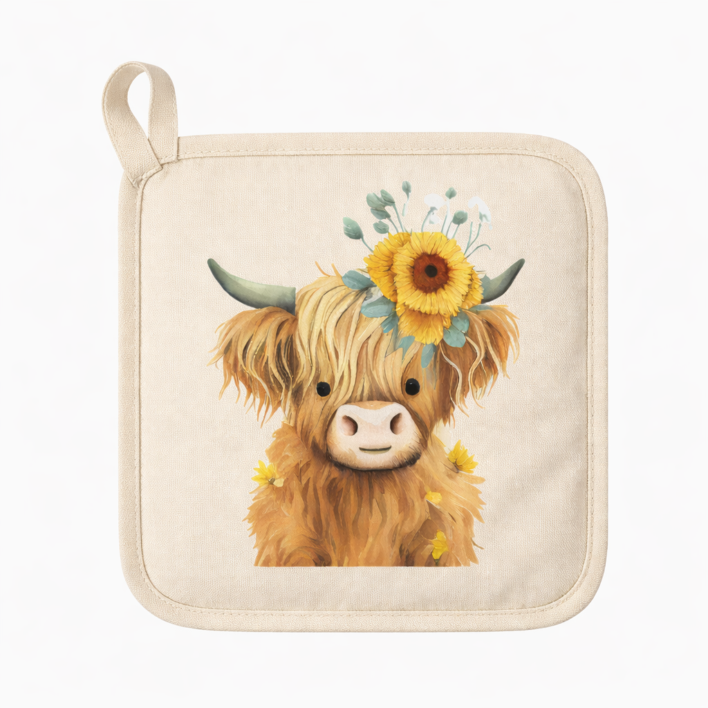 Highland Cow Pot Holder