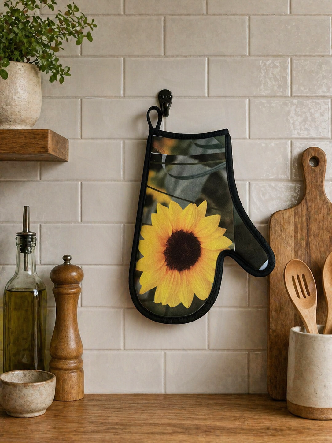 Sunflower Oven Mitt