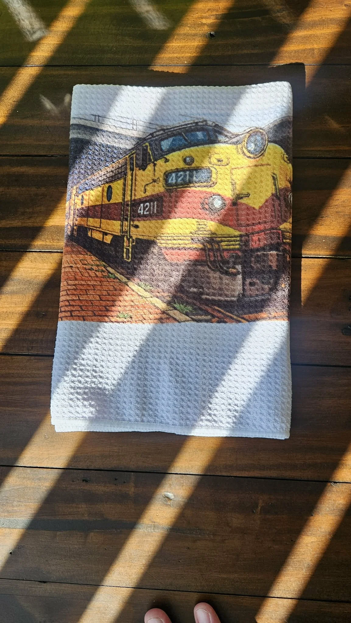 4211 Train Tea Towel