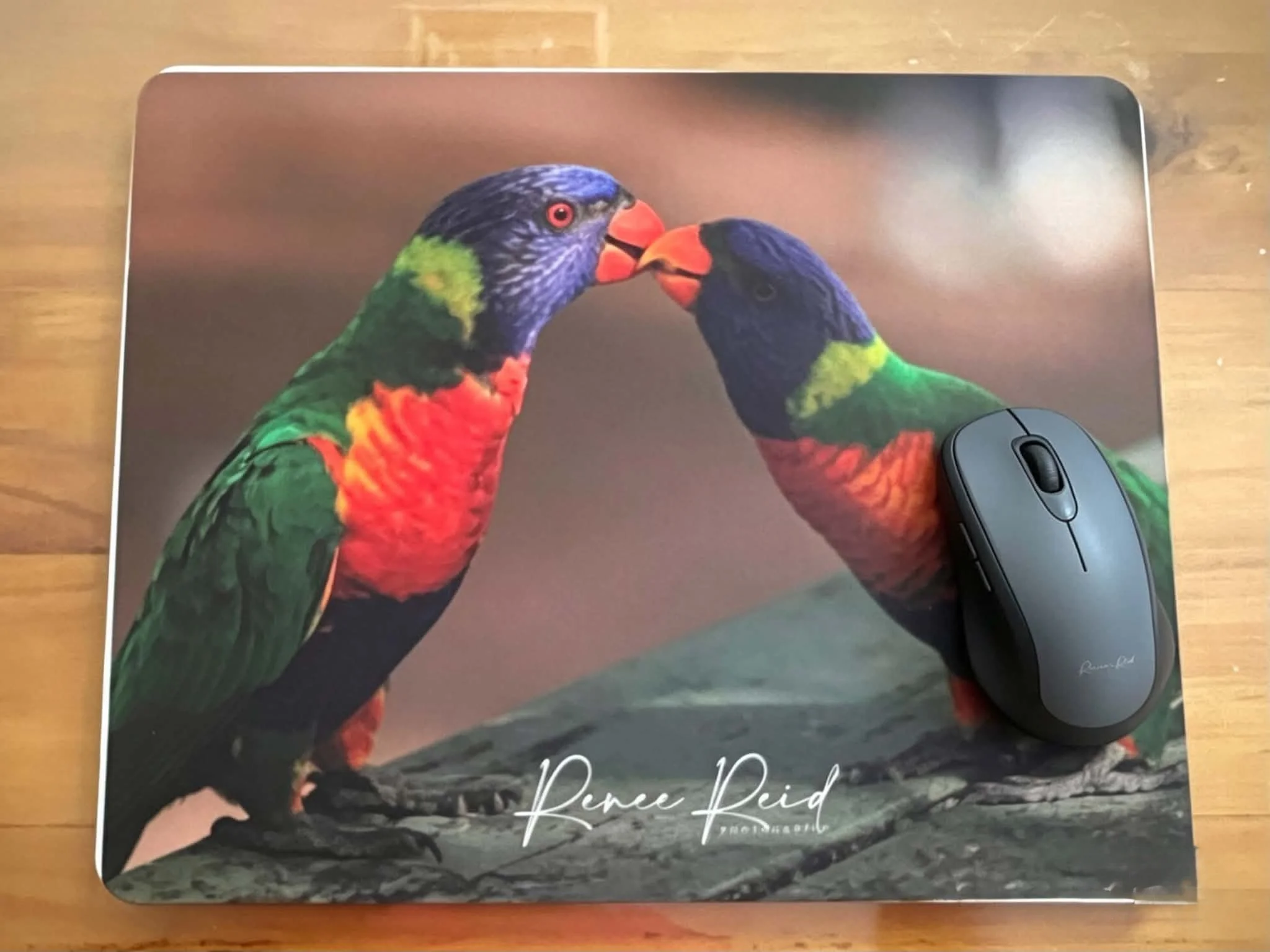 Kissing Lorikeet Mousepad