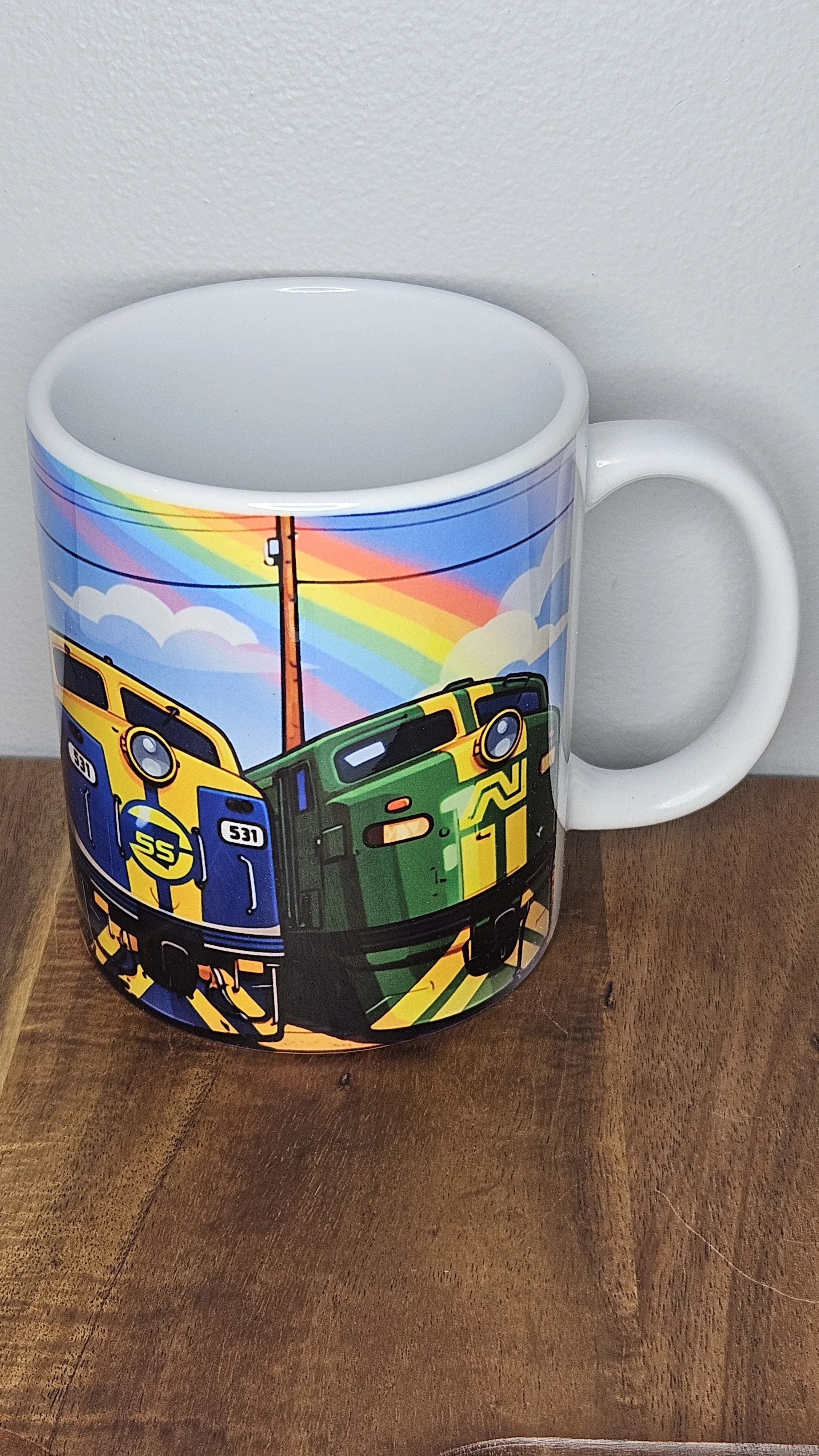 Rainbow Train Mug