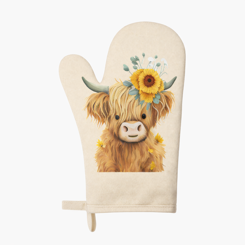 Highland Cow Oven Mitt