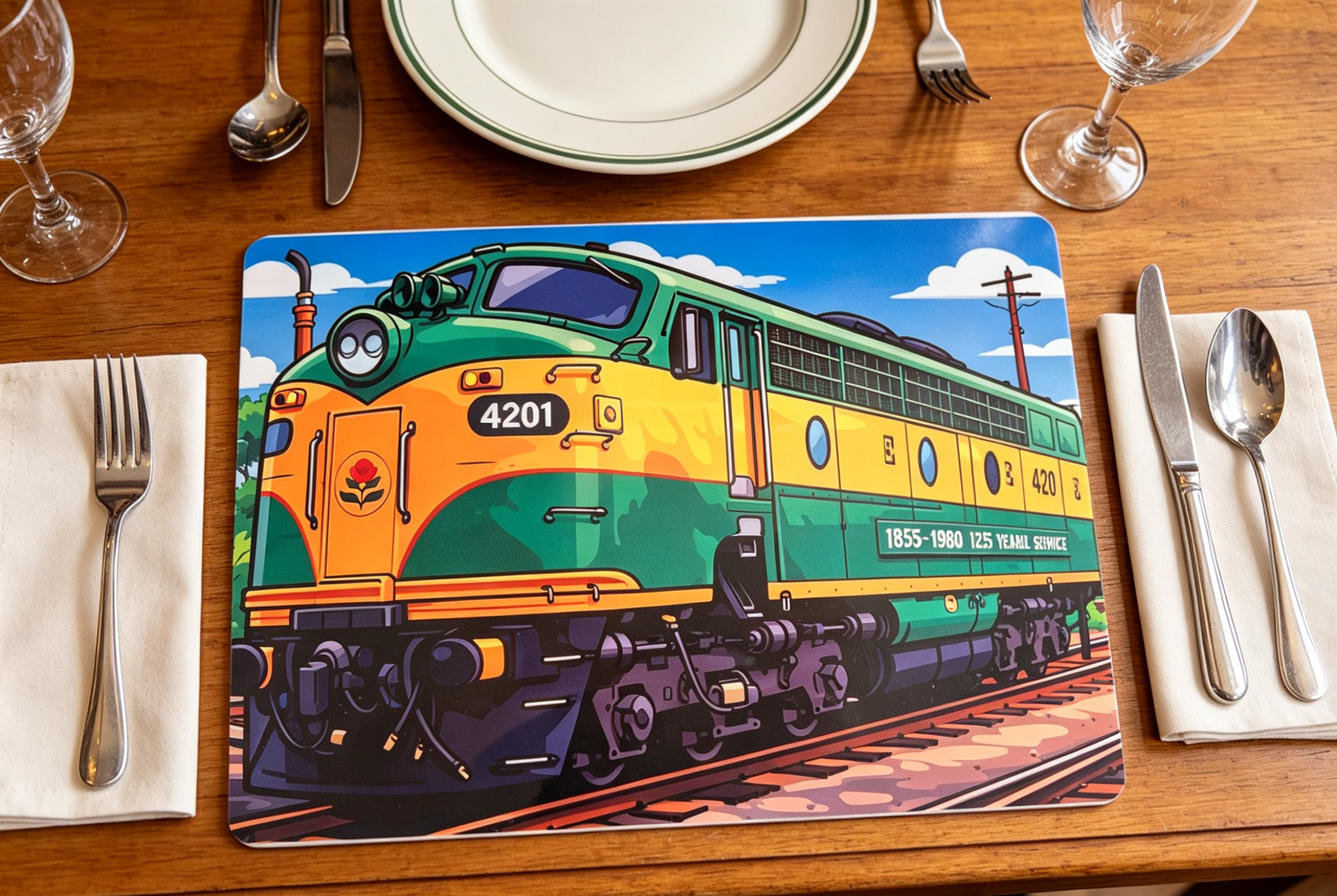 4201 Train Placemat