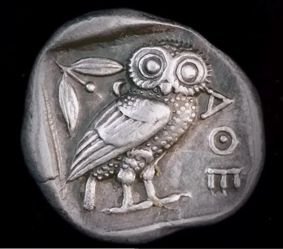 Ancient Athenian Coin- Public Domain