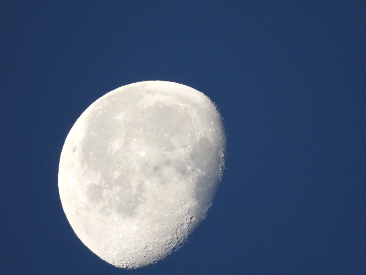 Morning moon over Yellowstone Park