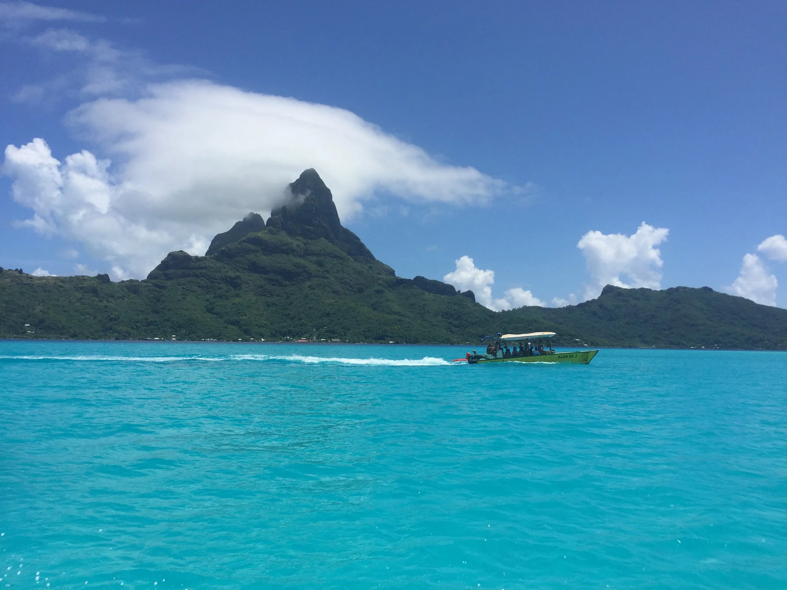 Mt Otemanu and the lagoon