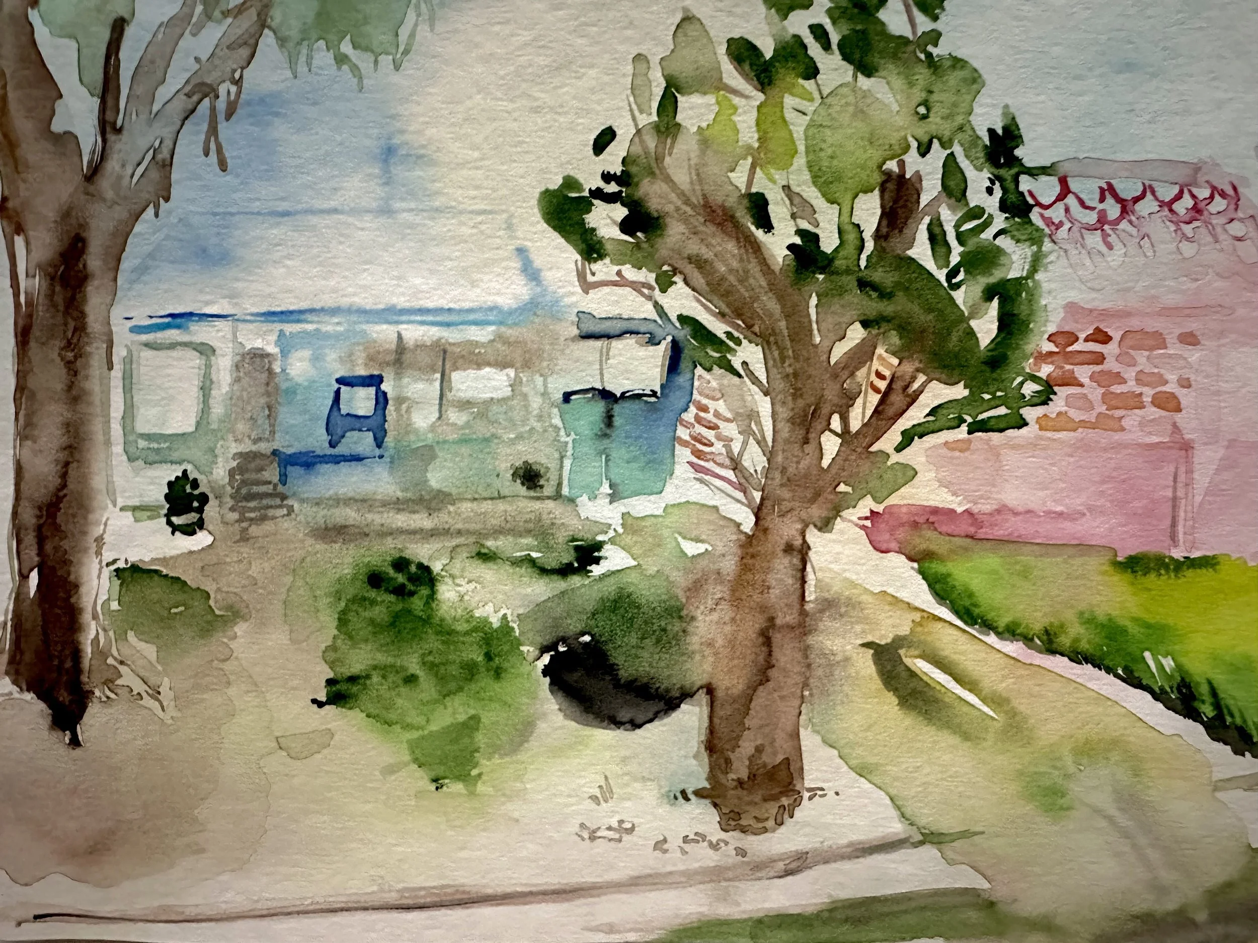 Huy Lim Kha 2026 - Watercolour aphantasia painting house