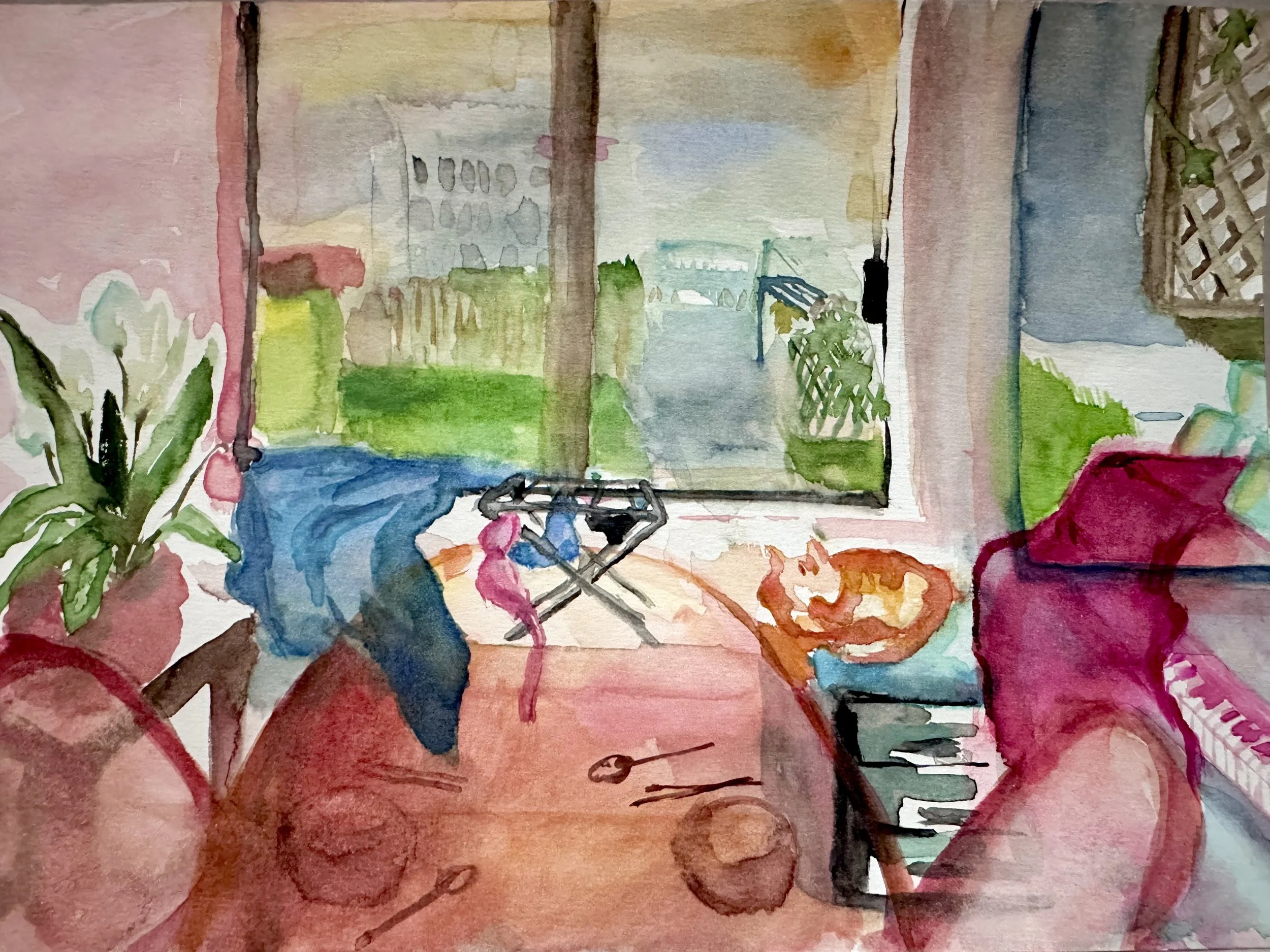 Huy Lim Kha - The safest place 2026 - watercolour painting - aphantasia art