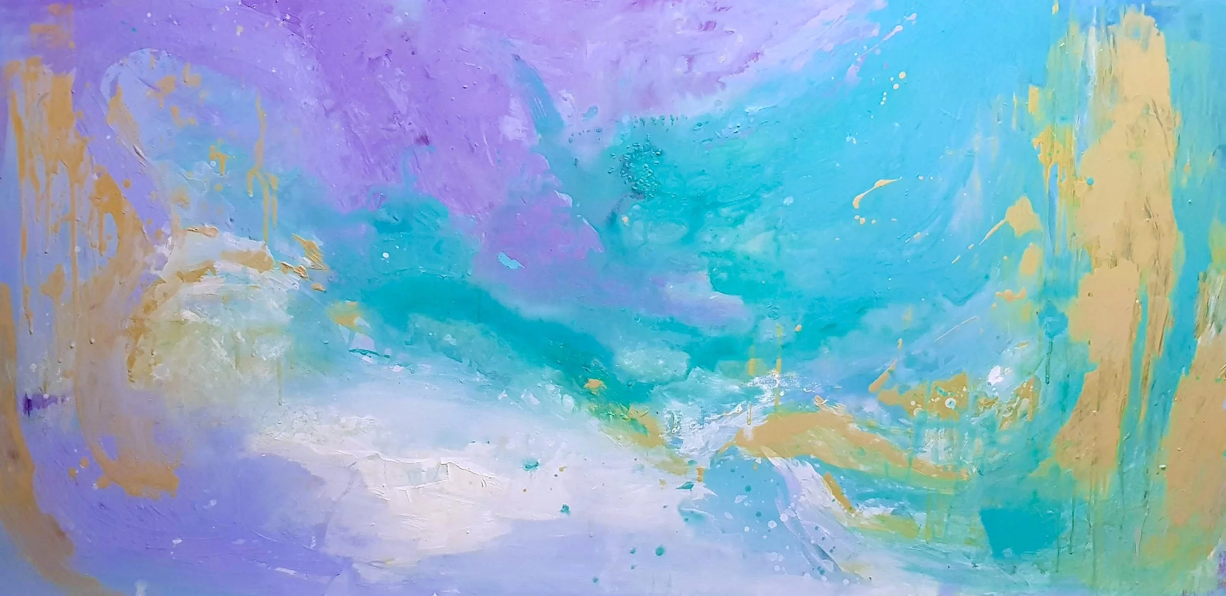 Abstract landscape painting commission