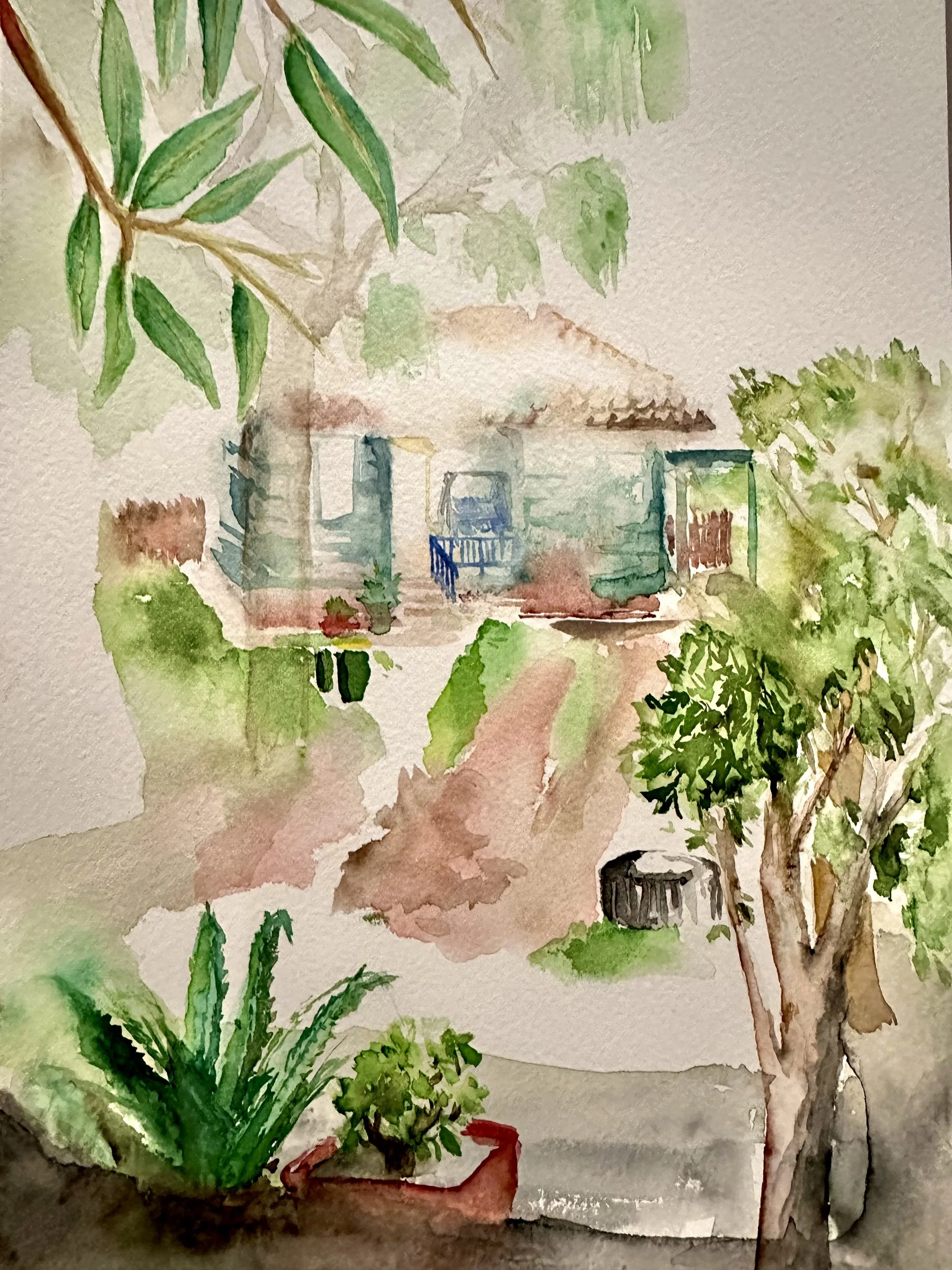 Huy Lim Kha - 2026 Watercolour house painting - aphantasia art