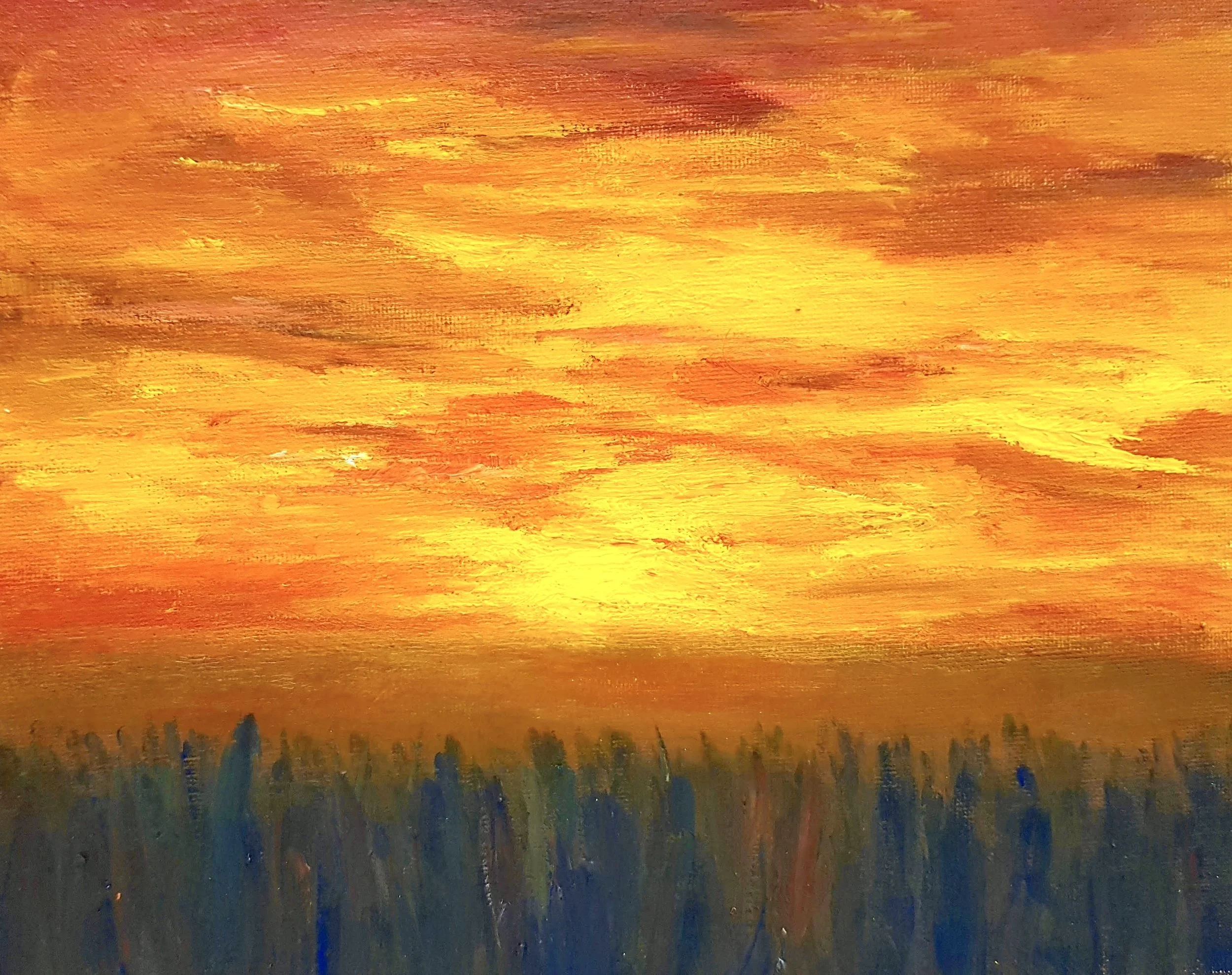 Cambodian Rice Paddy Painting
