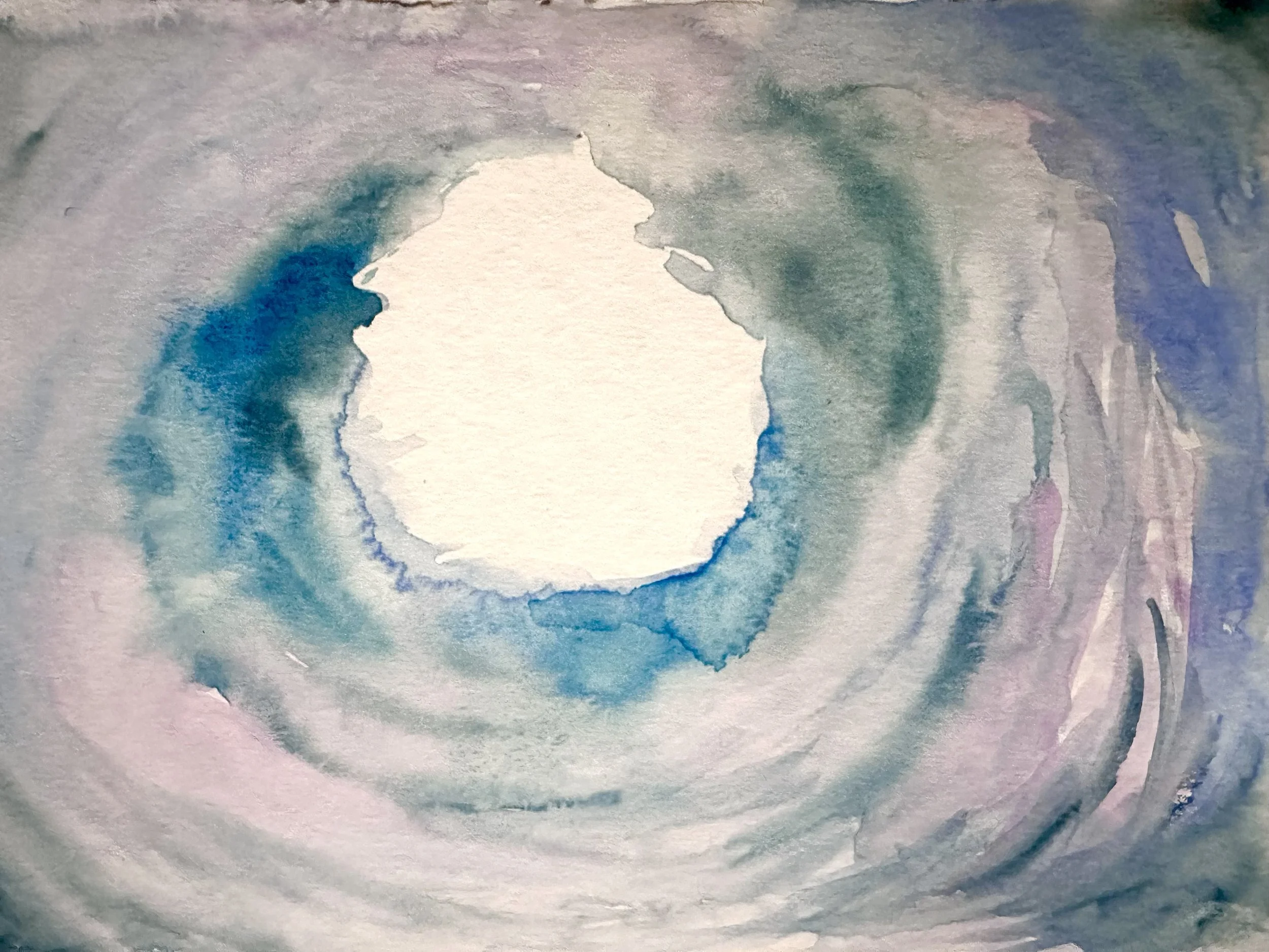 Purple abstract painting