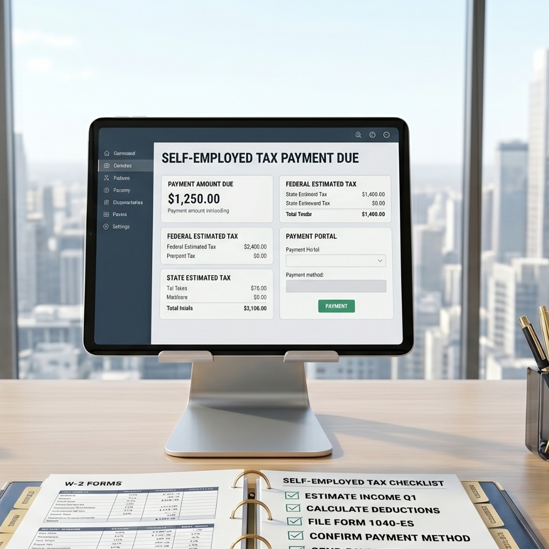 Self-Employment Tax Payment Due Services Start at $1,000