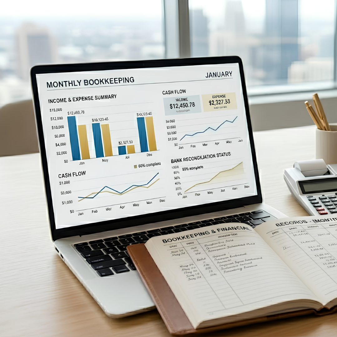 Monthly Bookkeeping Monthly Services Start at $500