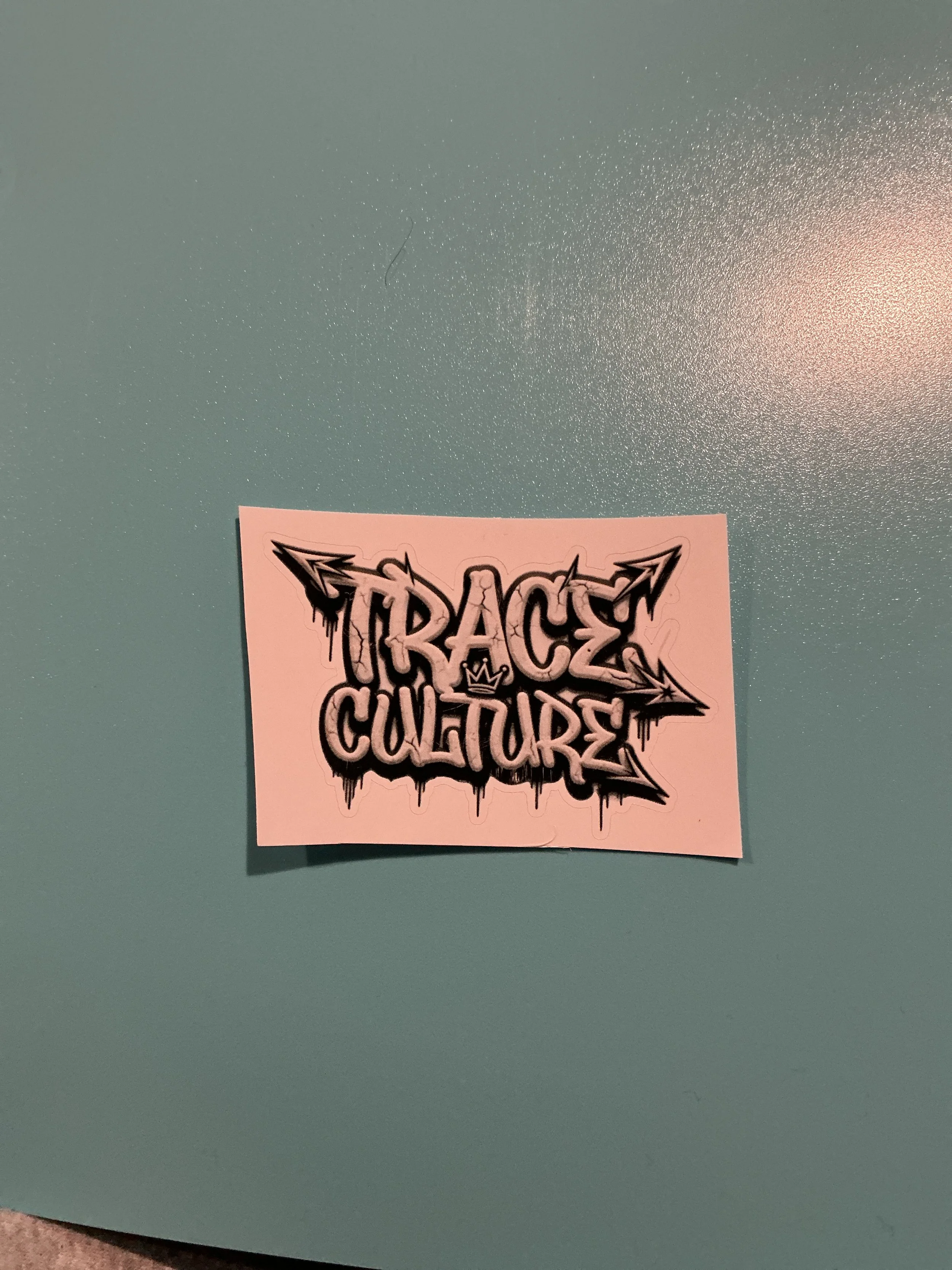 Trace culture B&W Sticker