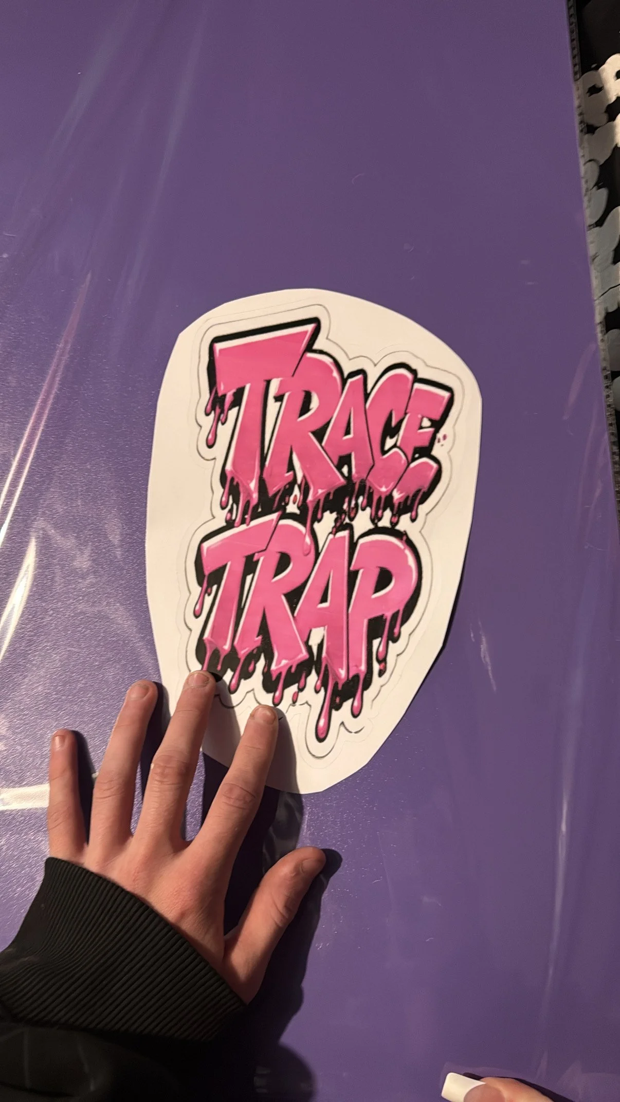 Large Trace Trap Drip Sticker