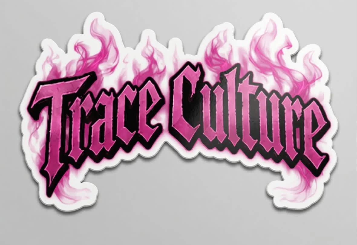 Pink Flame sticker