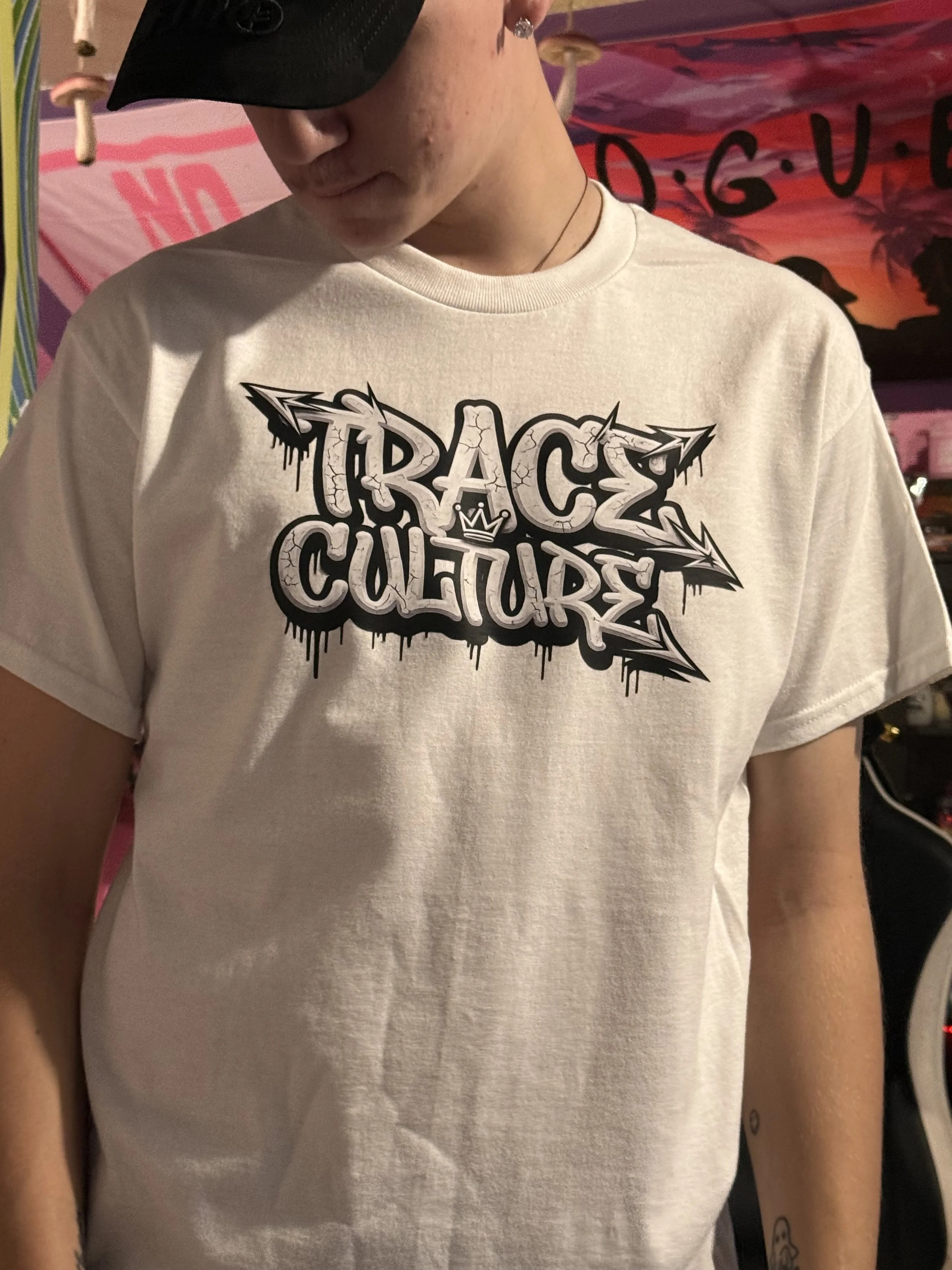 Trace Culture White Tee